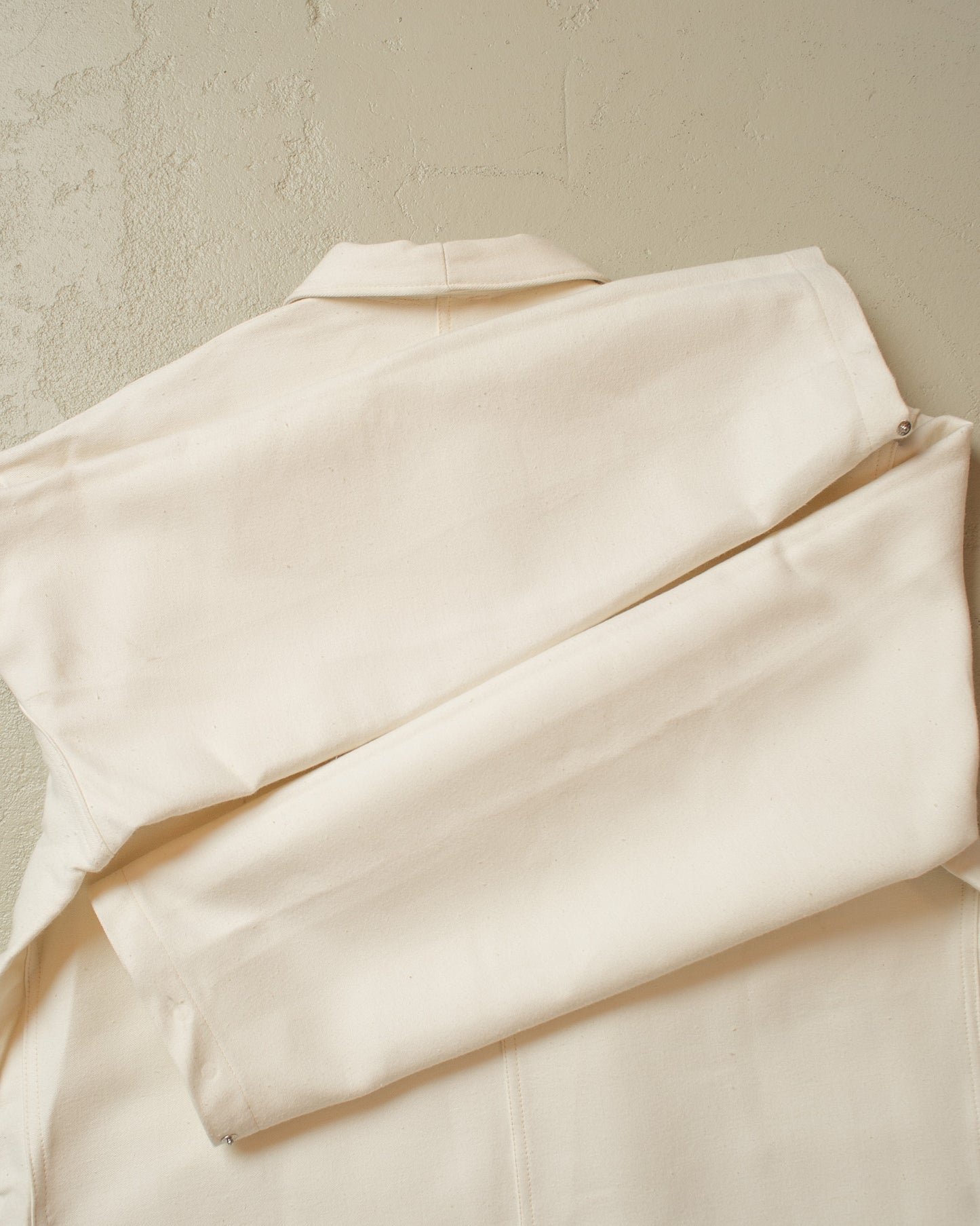 1970s Moleskin Workwear Jacket white - XXXL