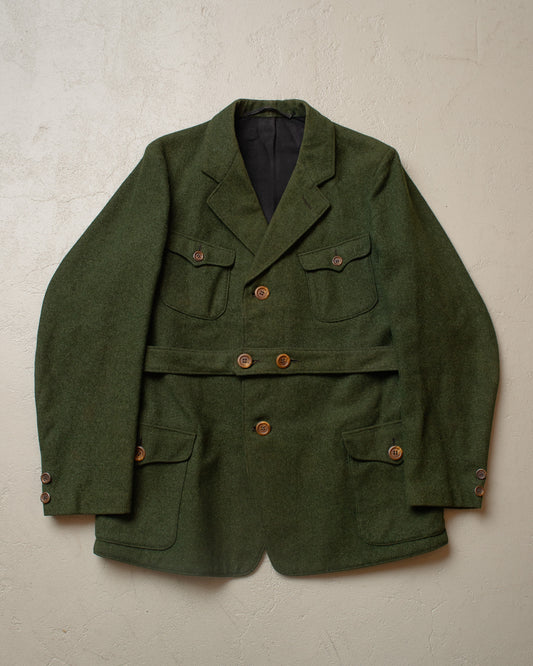 1920s German Belted Sports Jacket Set green - S