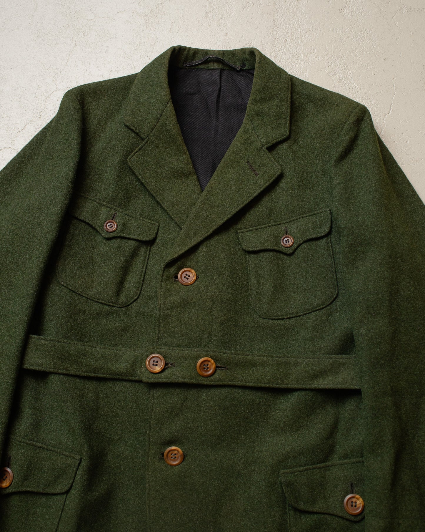 1920s German Belted Sports Jacket Set green - S