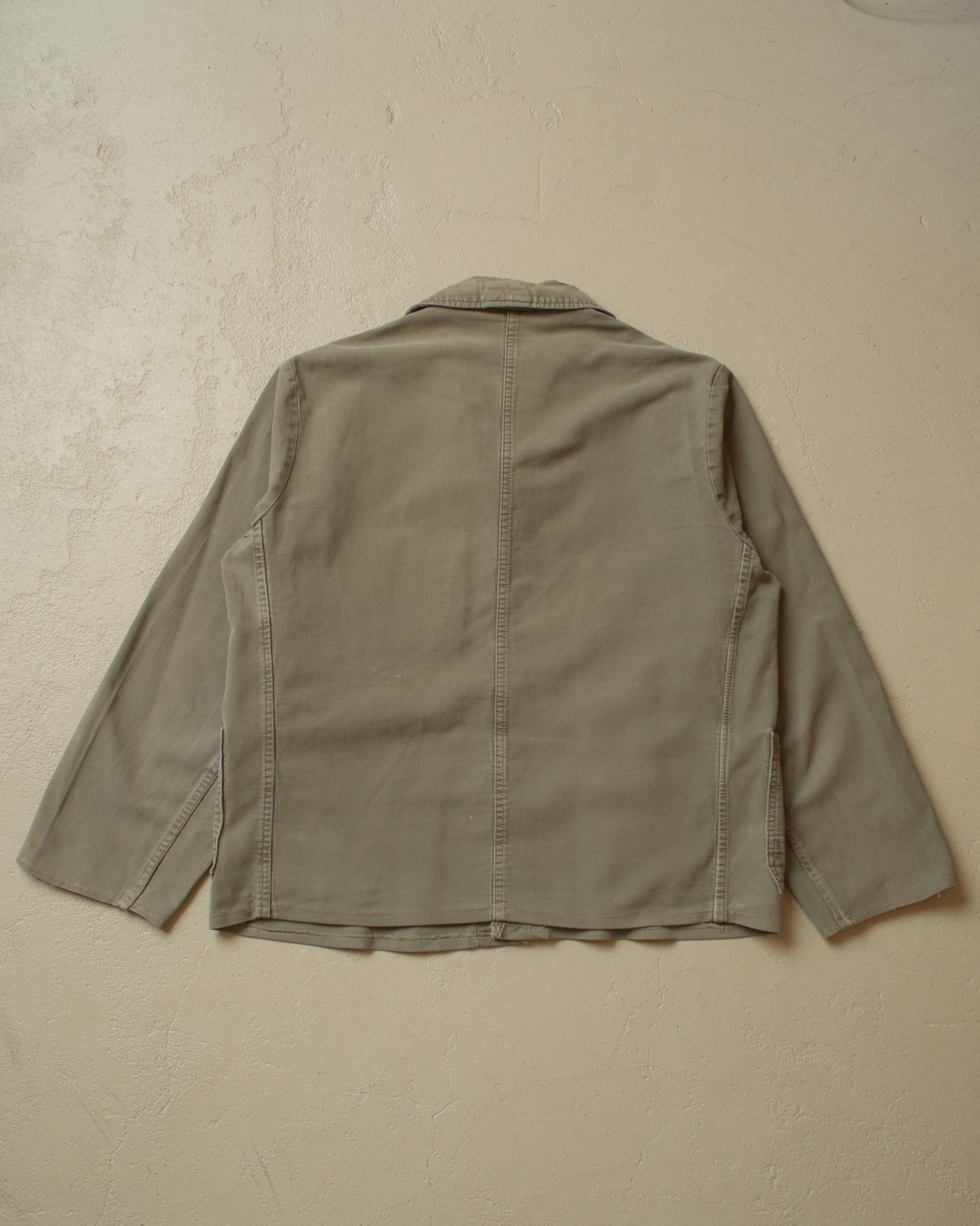 1950s/60s Faded Workwear Jacket khaki - M/L