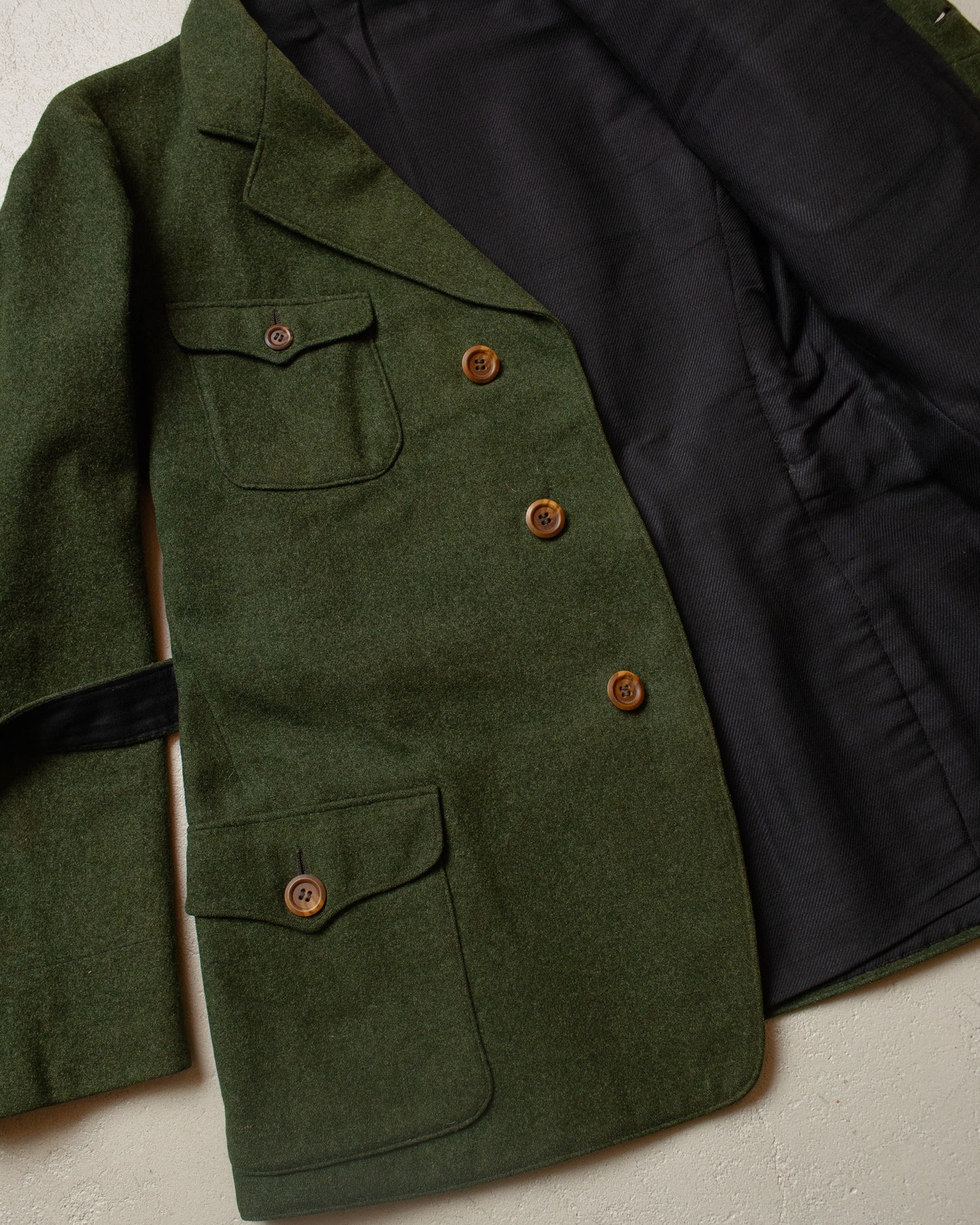 1920s German Belted Sports Jacket Set green - S