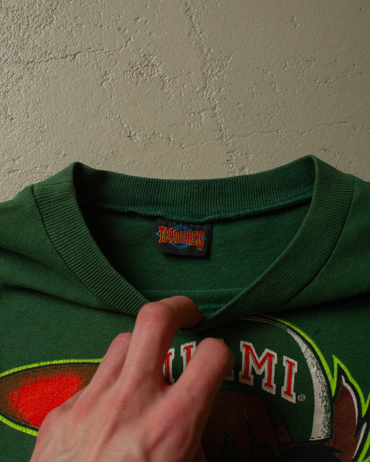 90s stained Tazmanian Devil T-shirt green - S/M