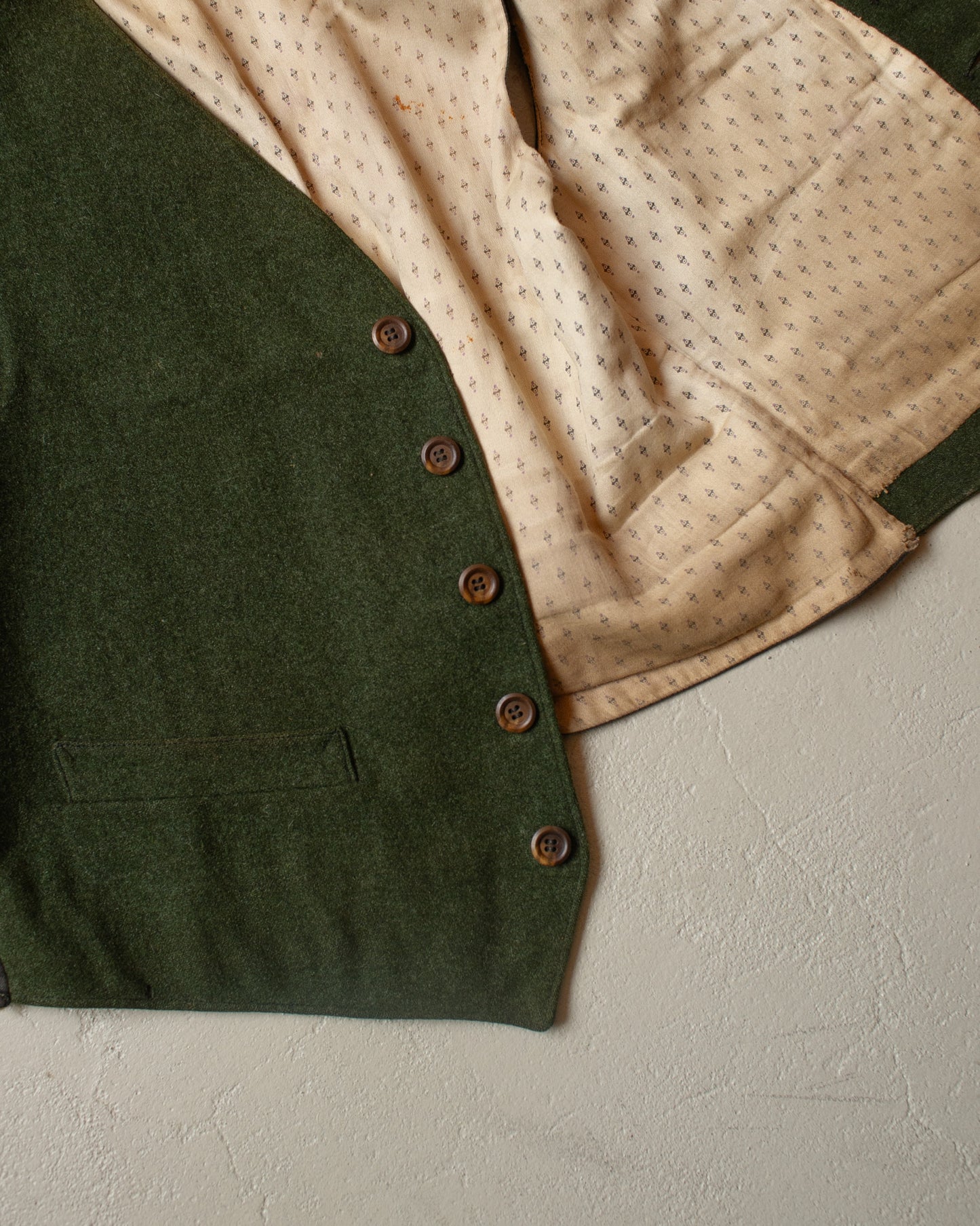 1920s German Belted Sports Jacket Set green - S