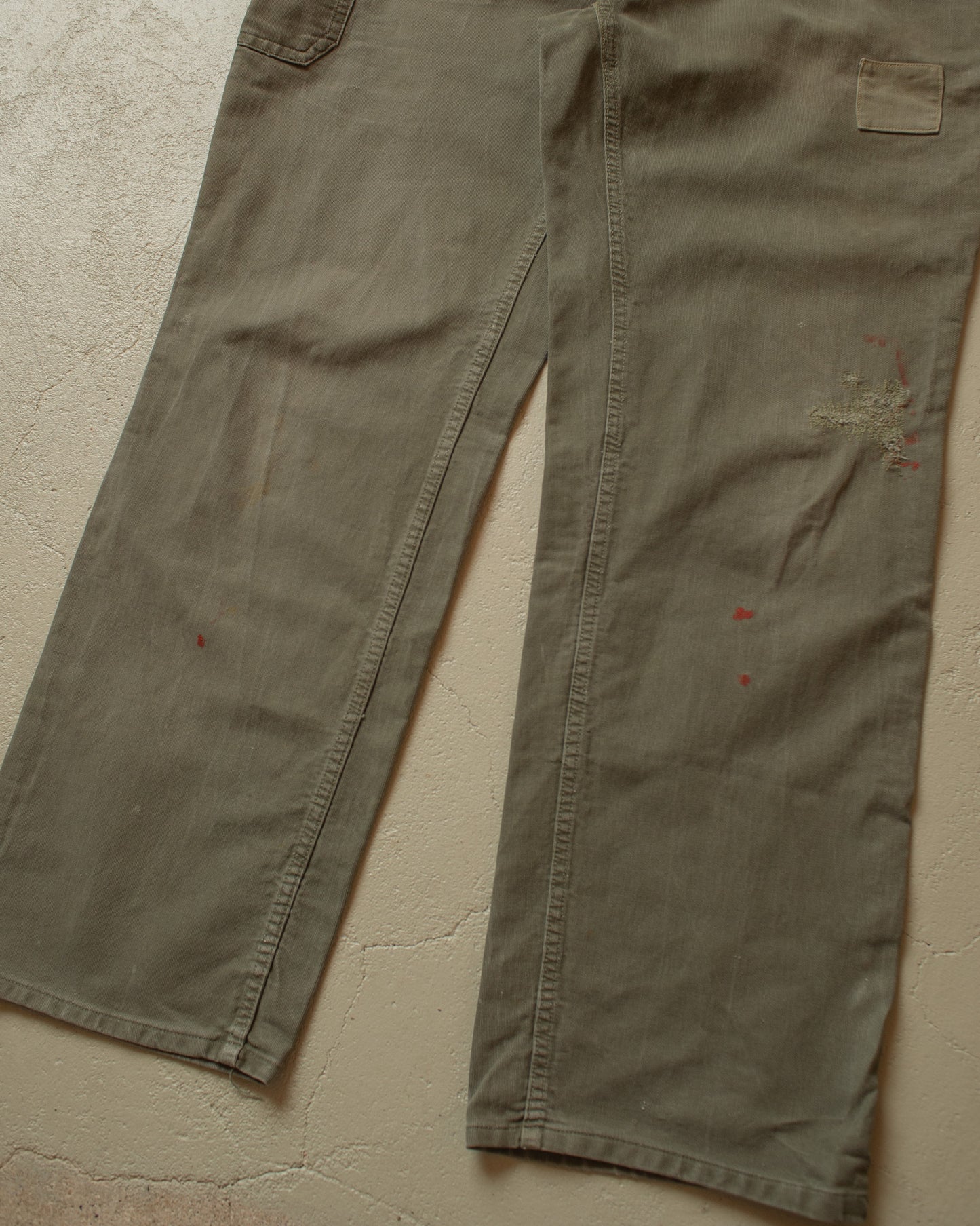 1960s/70s Faded Workwear Coverall khaki - XL/XXL