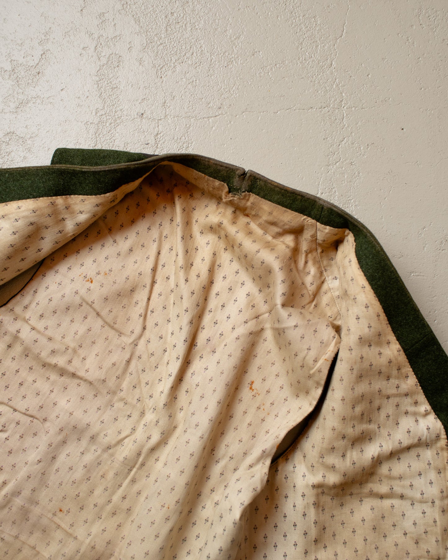 1920s German Belted Sports Jacket Set green - S