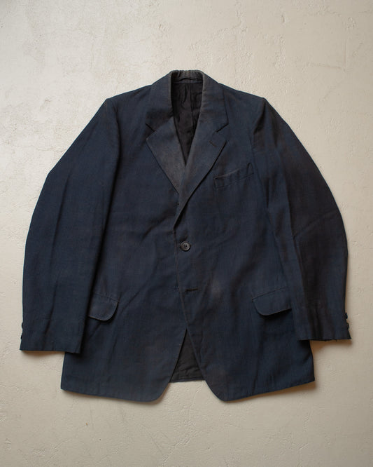 1920s German Three Piece Work Suit blue - XS/S