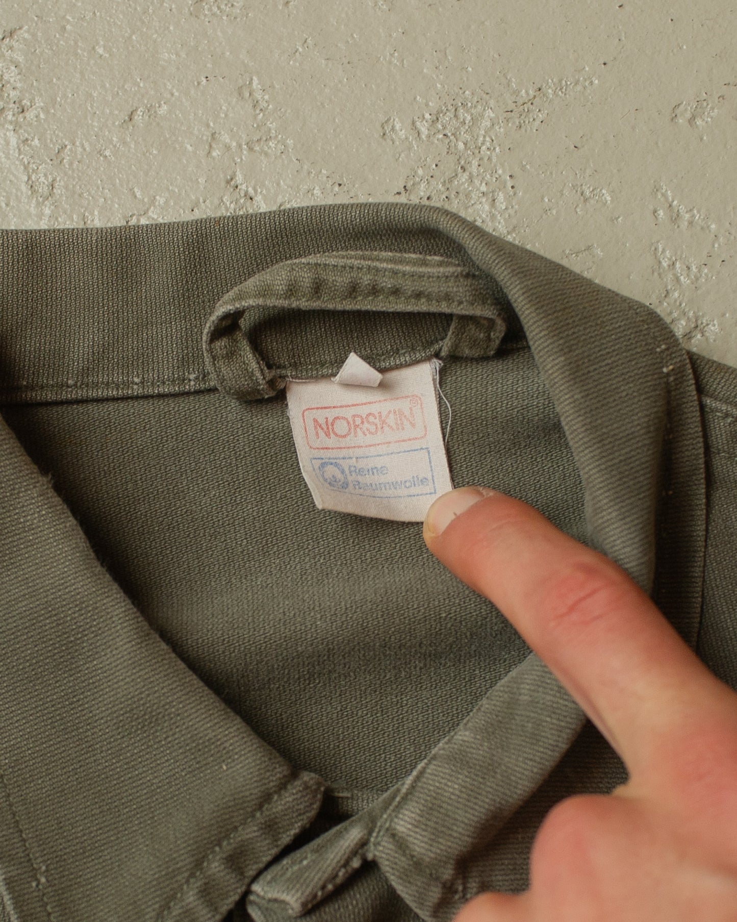 1960s/70s Faded Workwear Coverall khaki - XL/XXL
