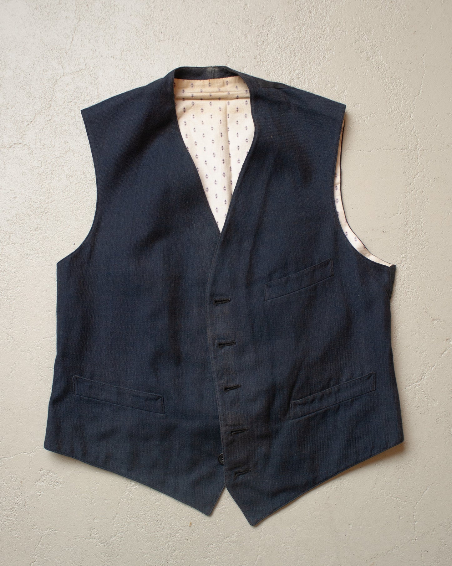 1920s German Three Piece Work Suit blue - XS/S