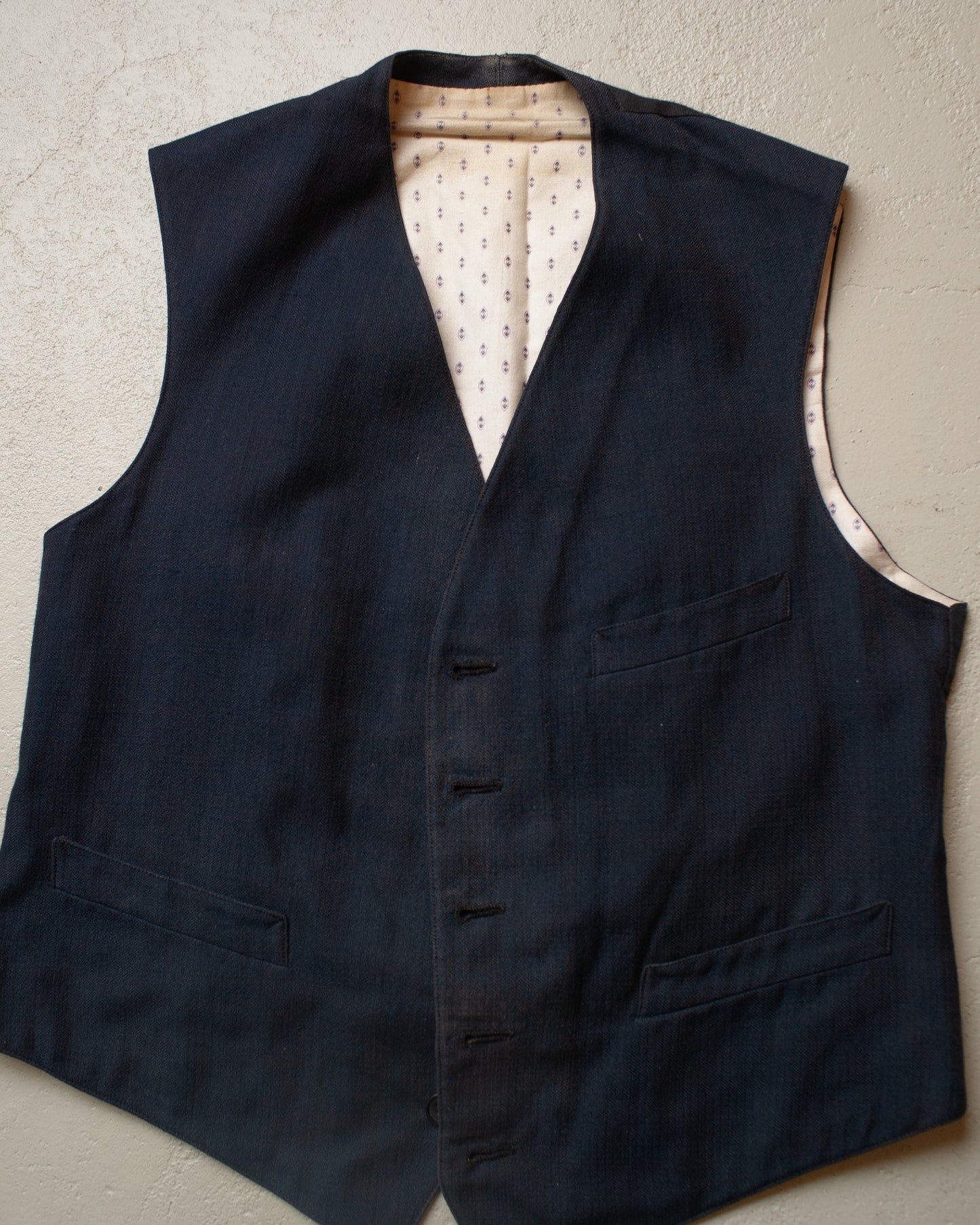 1920s German Three Piece Work Suit blue - XS/S