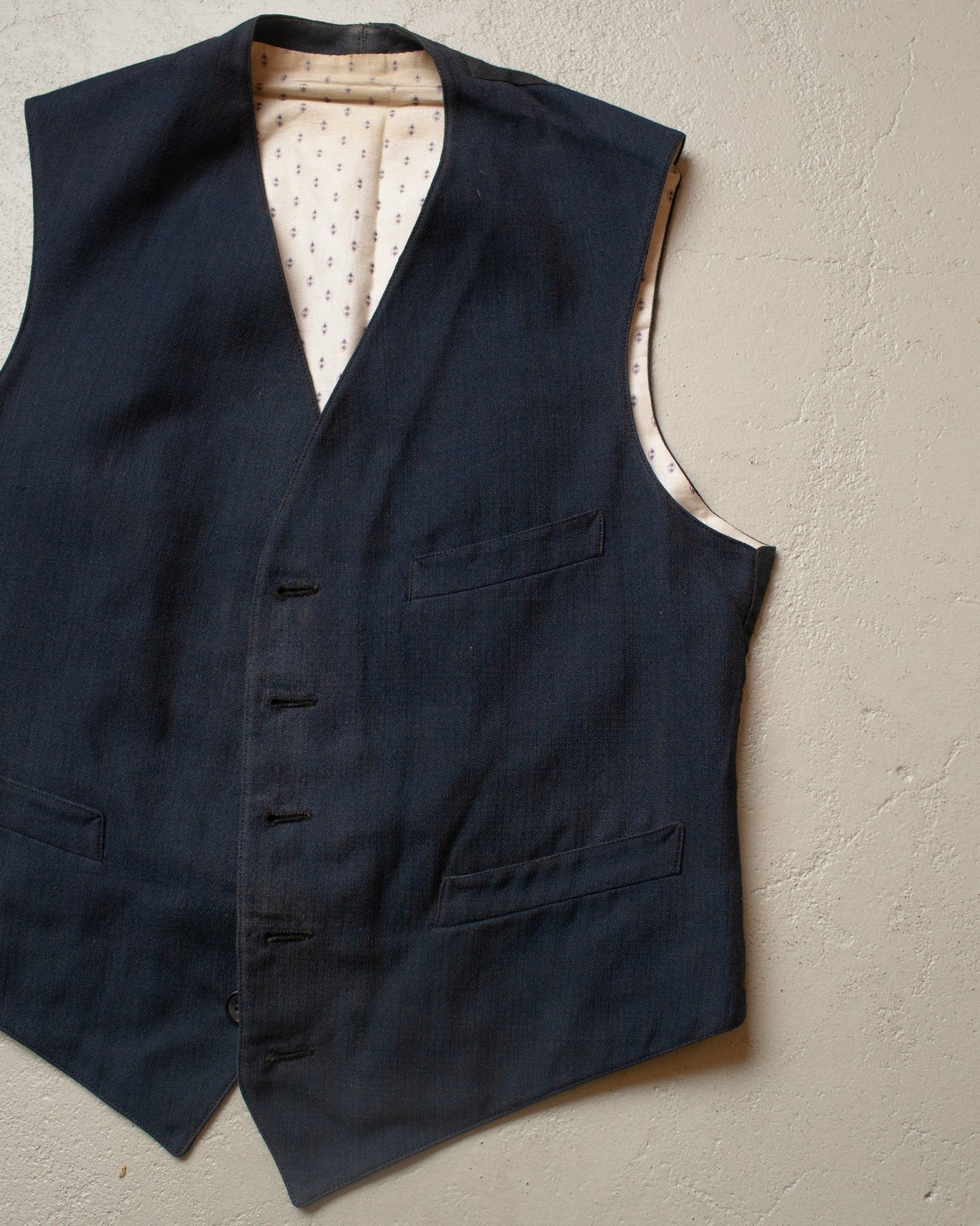 1920s German Three Piece Work Suit blue - XS/S
