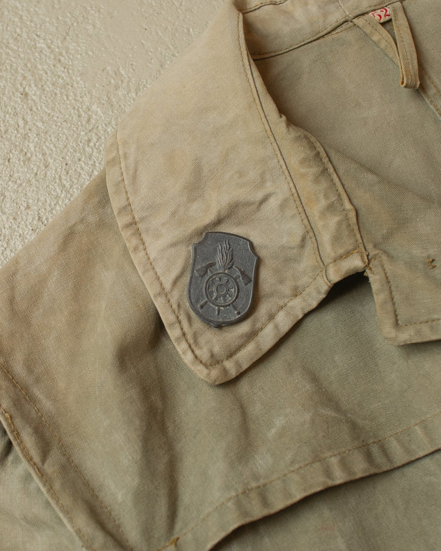 1960s Faded Fire Department Work Shirt - XL
