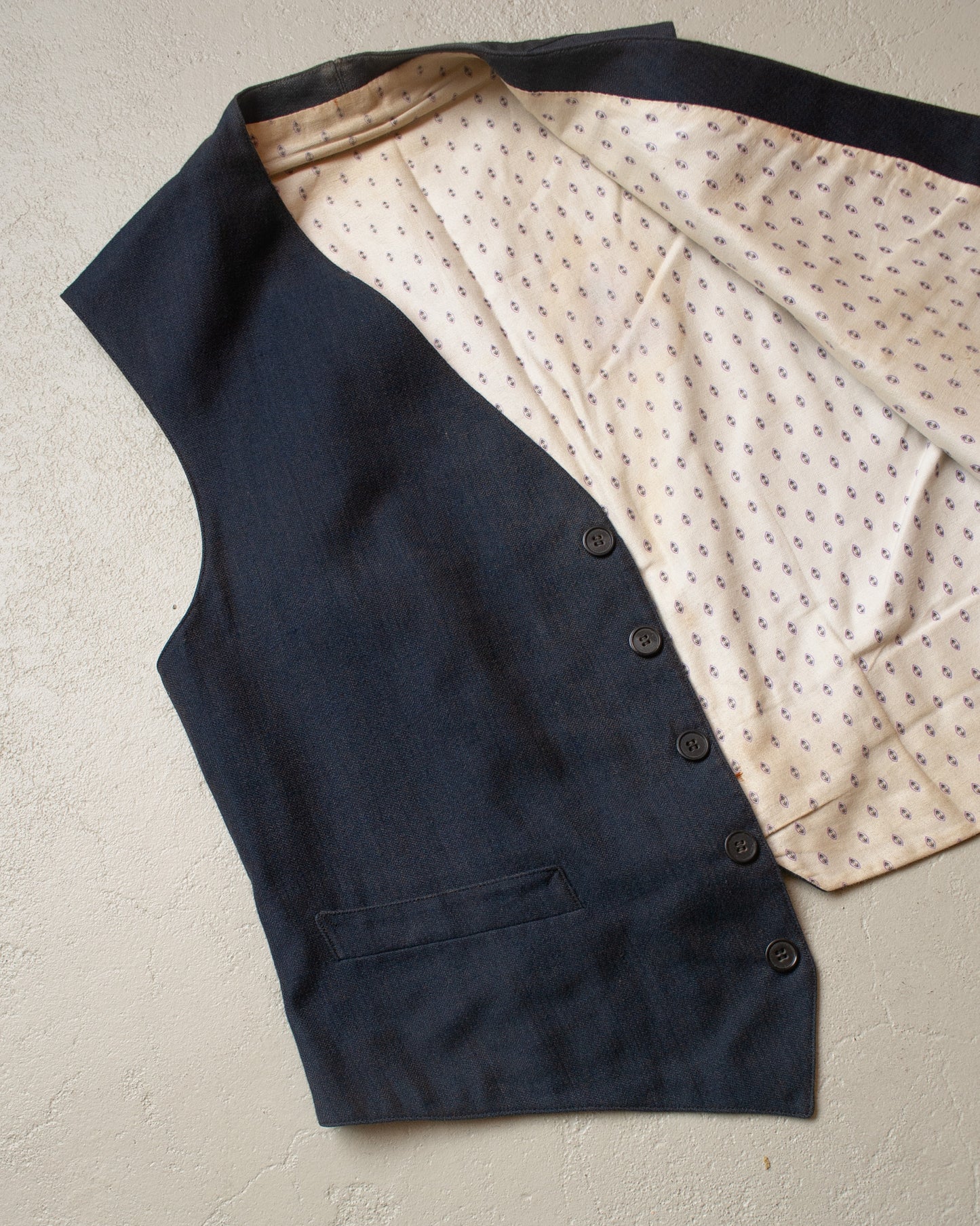 1920s German Three Piece Work Suit blue - XS/S