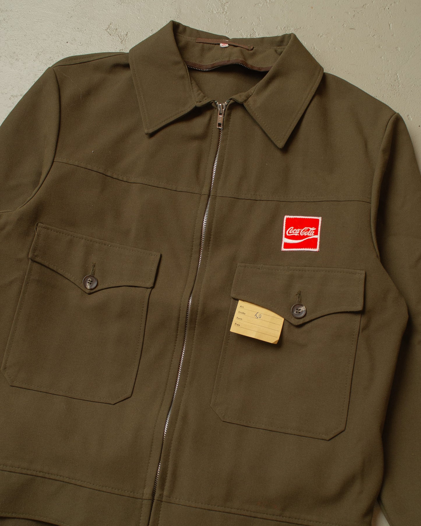 1970s Deadstock Coca-Cola Workwear Suit khaki - L