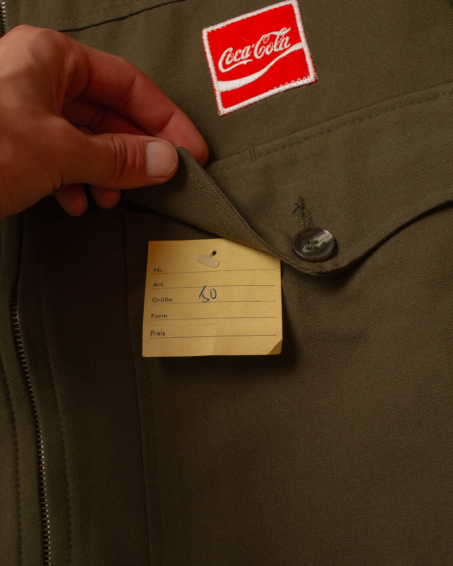1970s Deadstock Coca-Cola Workwear Suit khaki - L