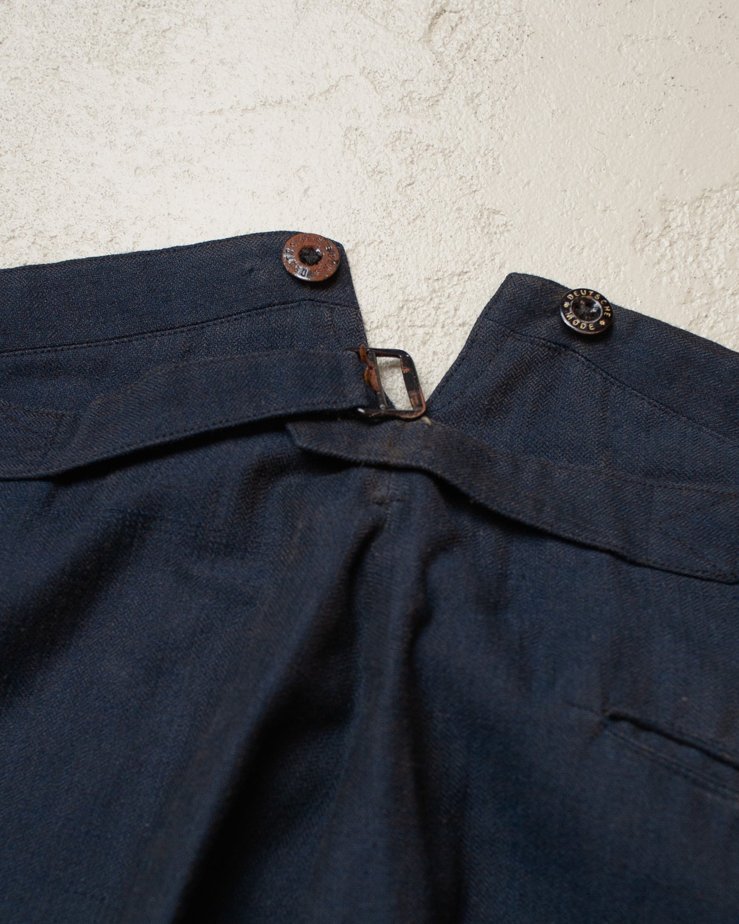 1920s German Three Piece Work Suit blue - XS/S