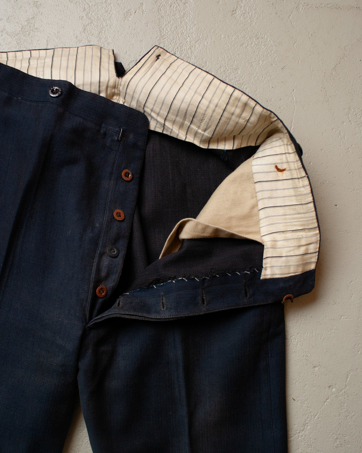 1920s German Three Piece Work Suit blue - XS/S