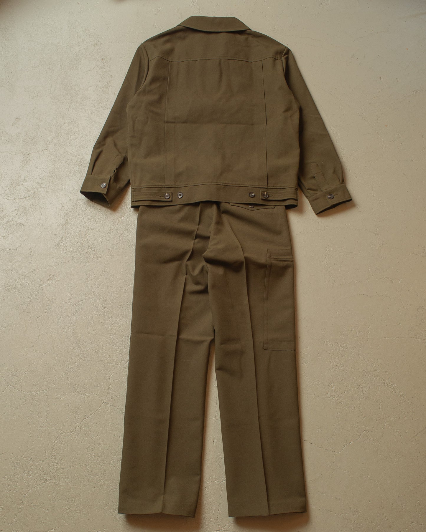 1970s Deadstock Coca-Cola Workwear Suit khaki - L