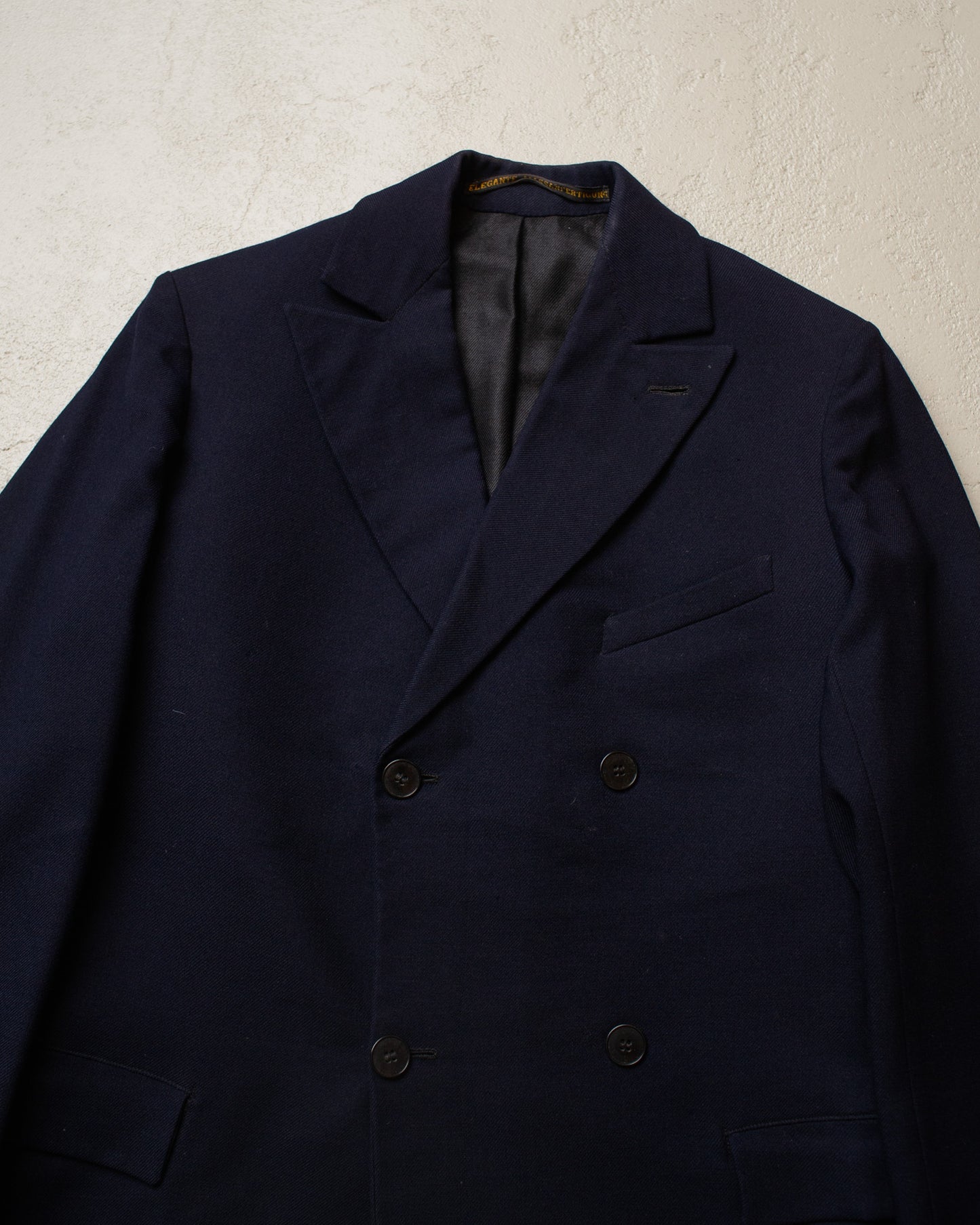 1920s German Double Breasted Suit Jacket navyblue - XS/S
