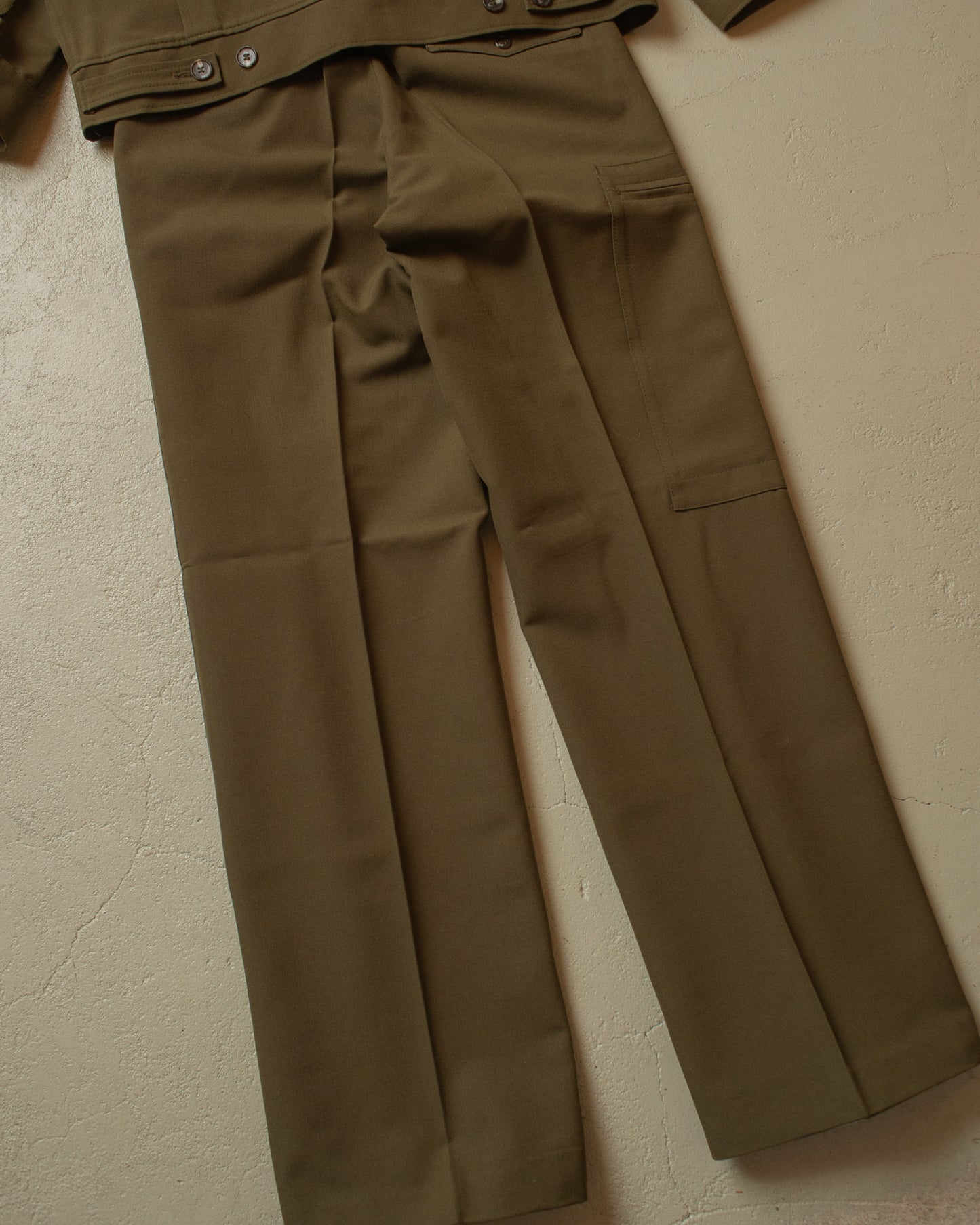 1970s Deadstock Coca-Cola Workwear Suit khaki - L