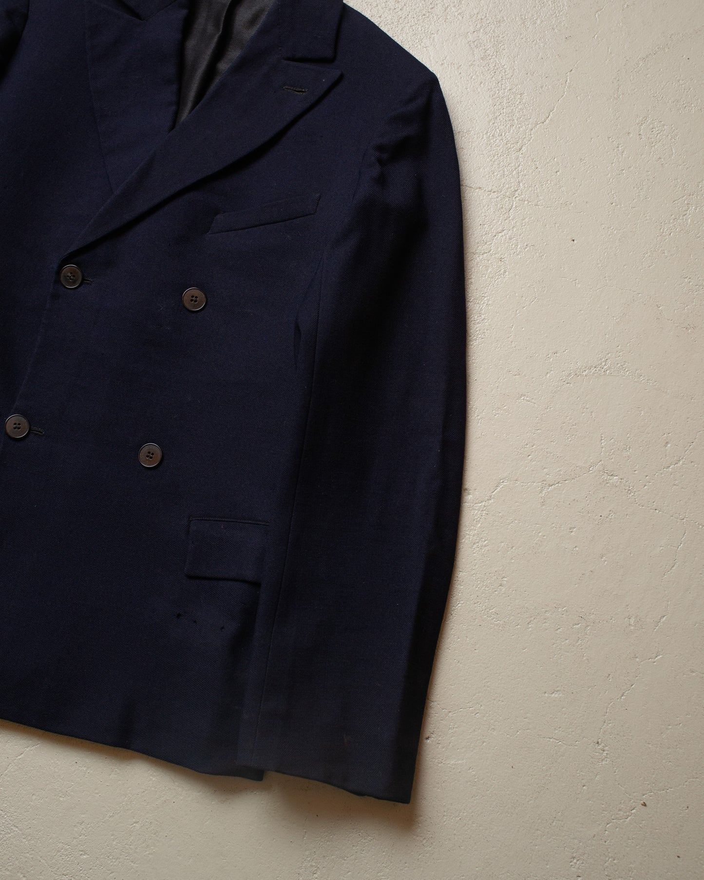 1920s German Double Breasted Suit Jacket navyblue - XS/S