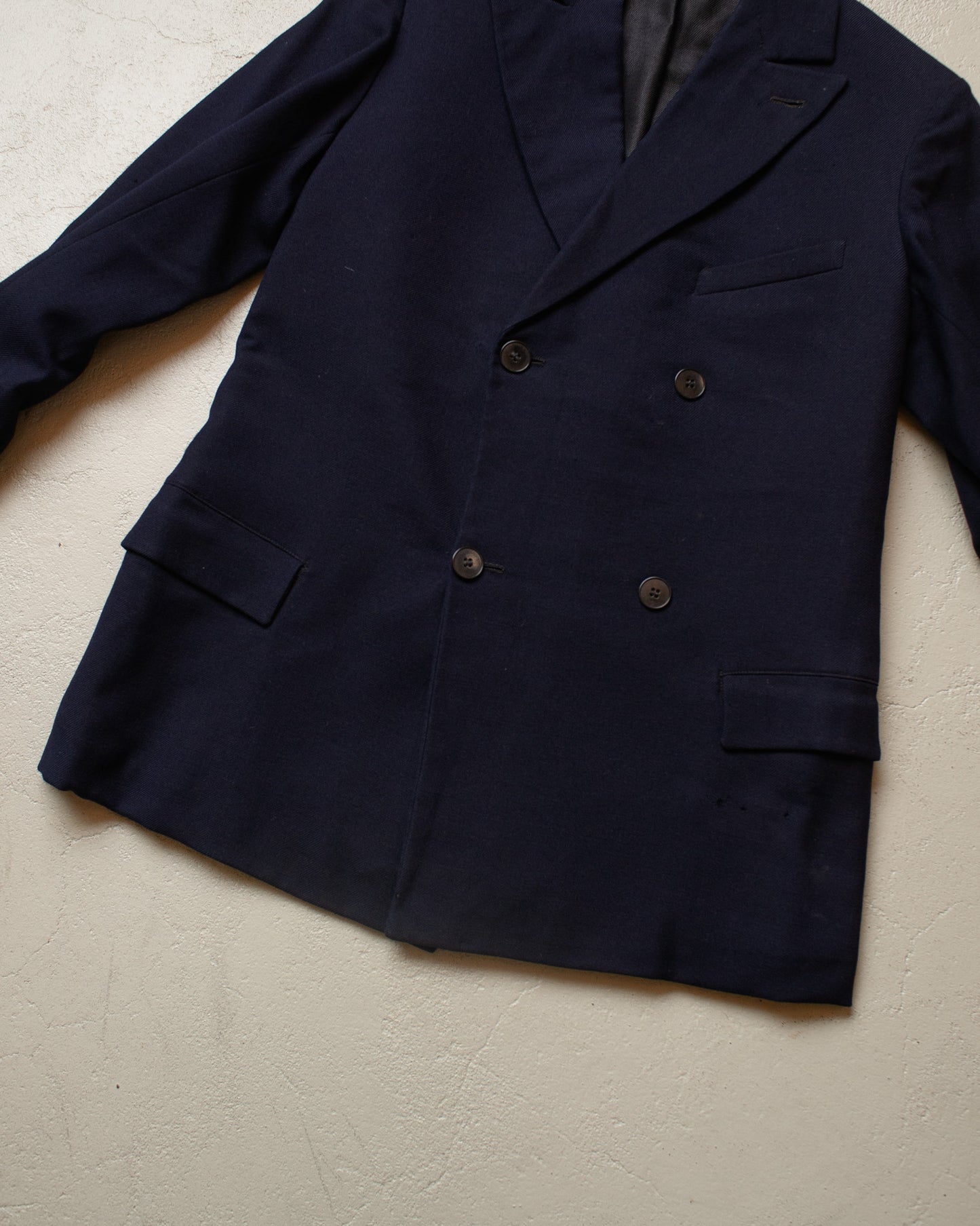 1920s German Double Breasted Suit Jacket navyblue - XS/S