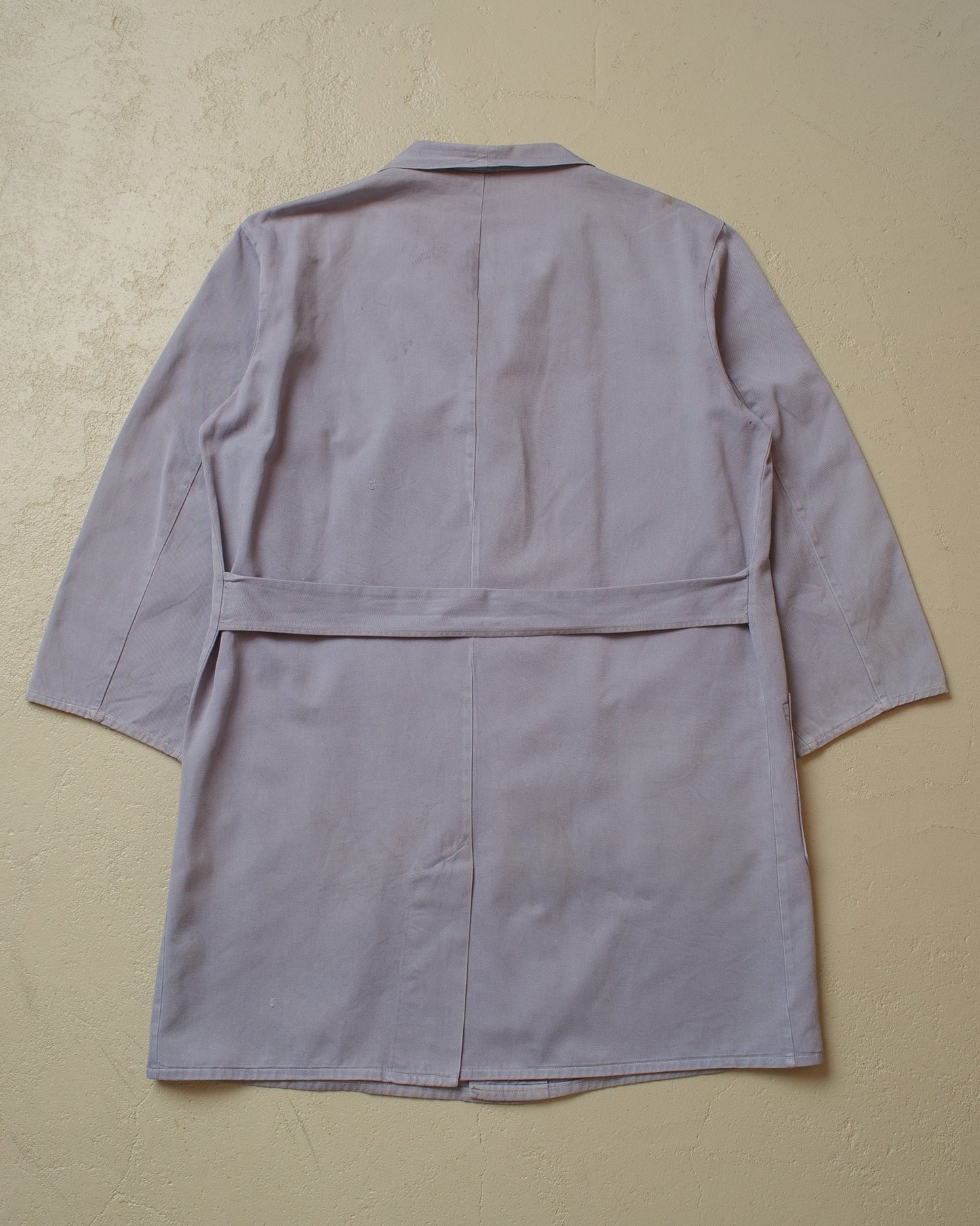 1960s/70s Faded Mercedes Benz Belted Work Coat blue - M/L