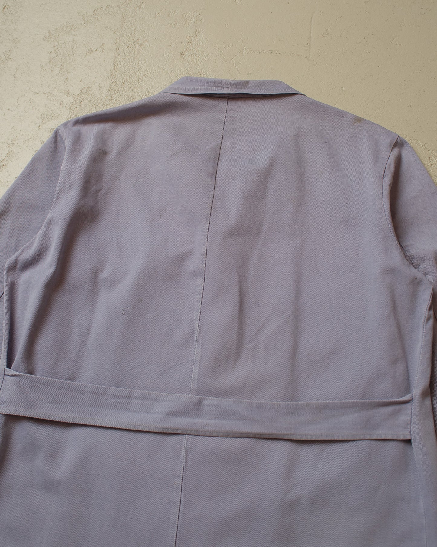 1960s/70s Faded Mercedes Benz Belted Work Coat blue - M/L