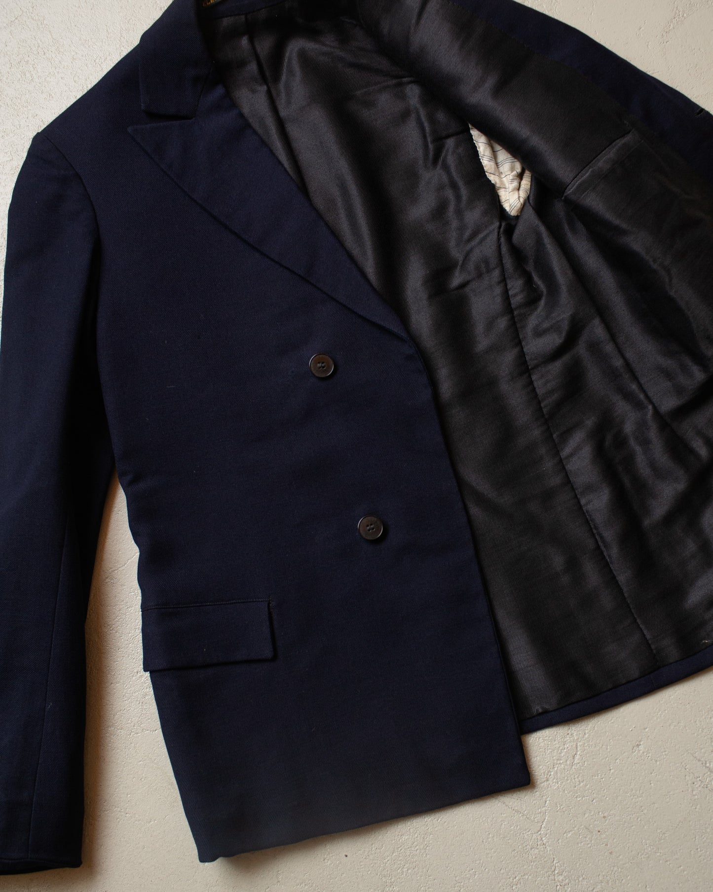 1920s German Double Breasted Suit Jacket navyblue - XS/S