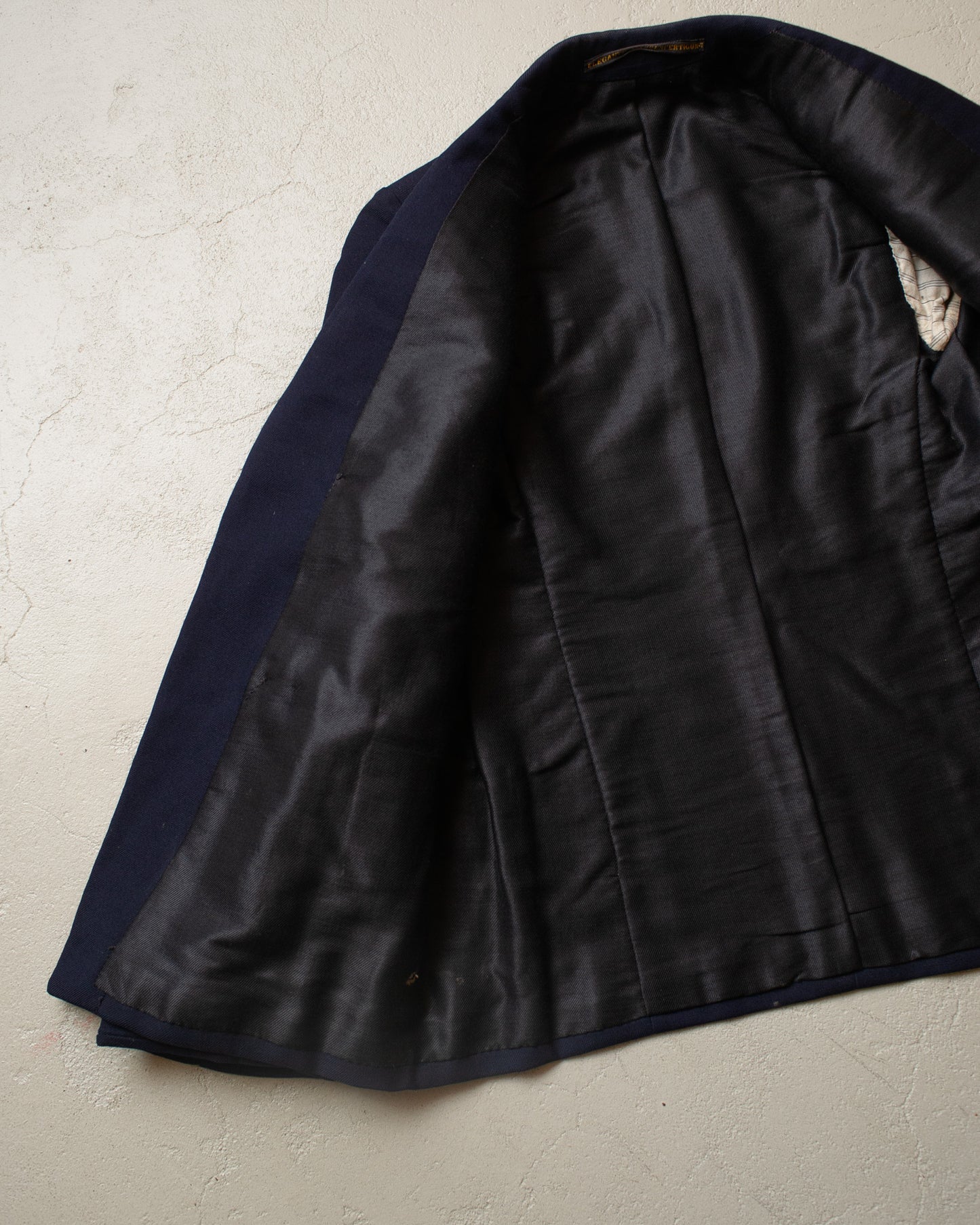 1920s German Double Breasted Suit Jacket navyblue - XS/S
