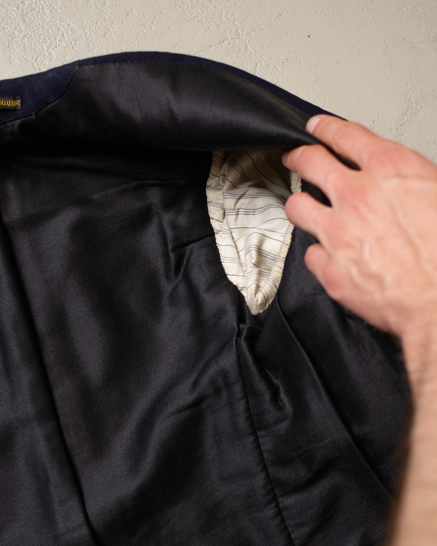 1920s German Double Breasted Suit Jacket navyblue - XS/S