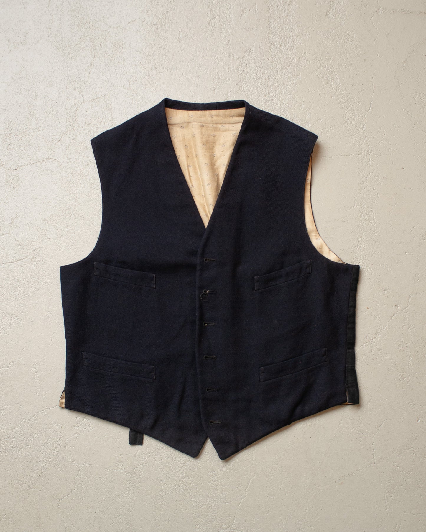 1920s/30s German Suit Vest + Pants Set navyblue - M/L