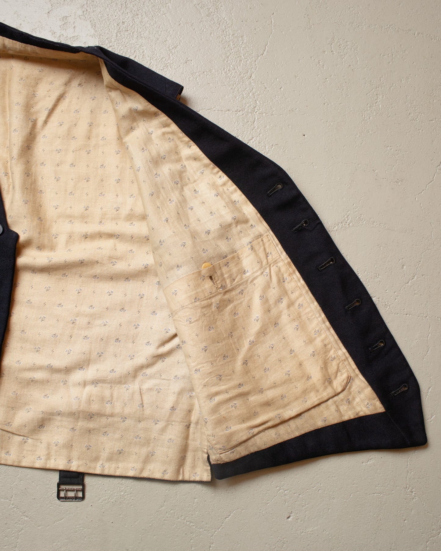 1920s/30s German Suit Vest + Pants Set navyblue - M/L