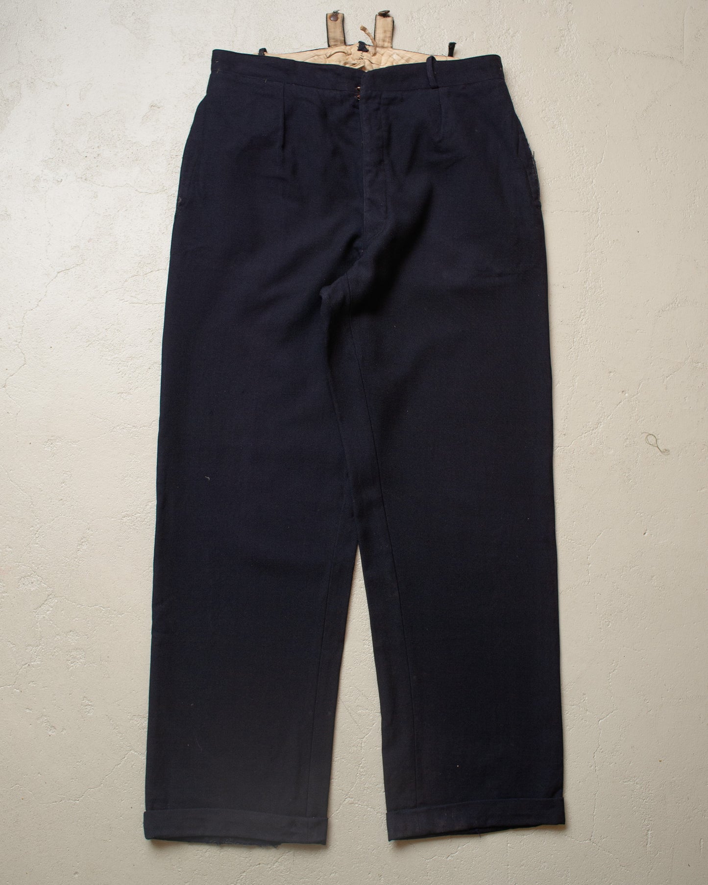 1920s/30s German Suit Vest + Pants Set navyblue - M/L