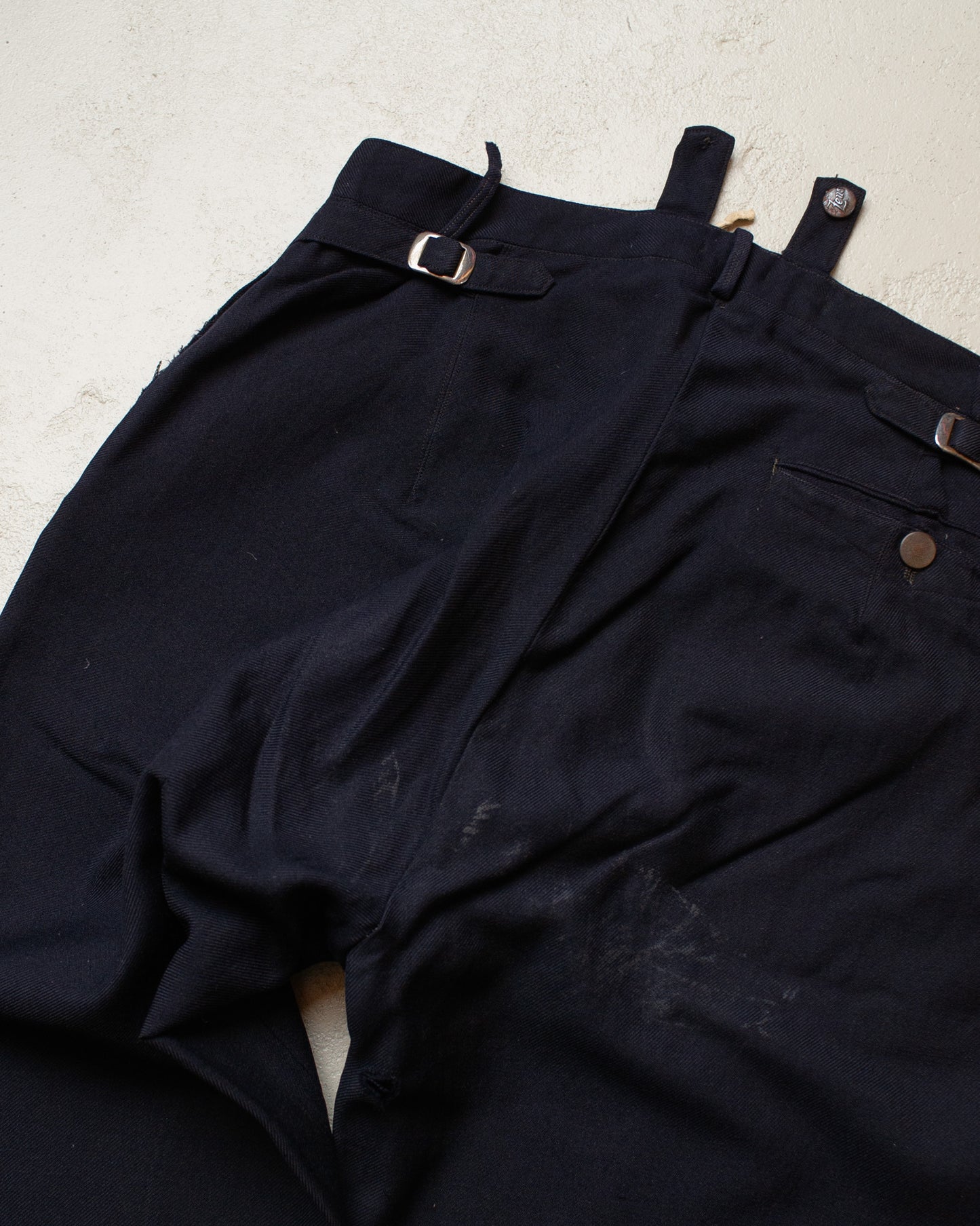 1920s/30s German Suit Vest + Pants Set navyblue - M/L