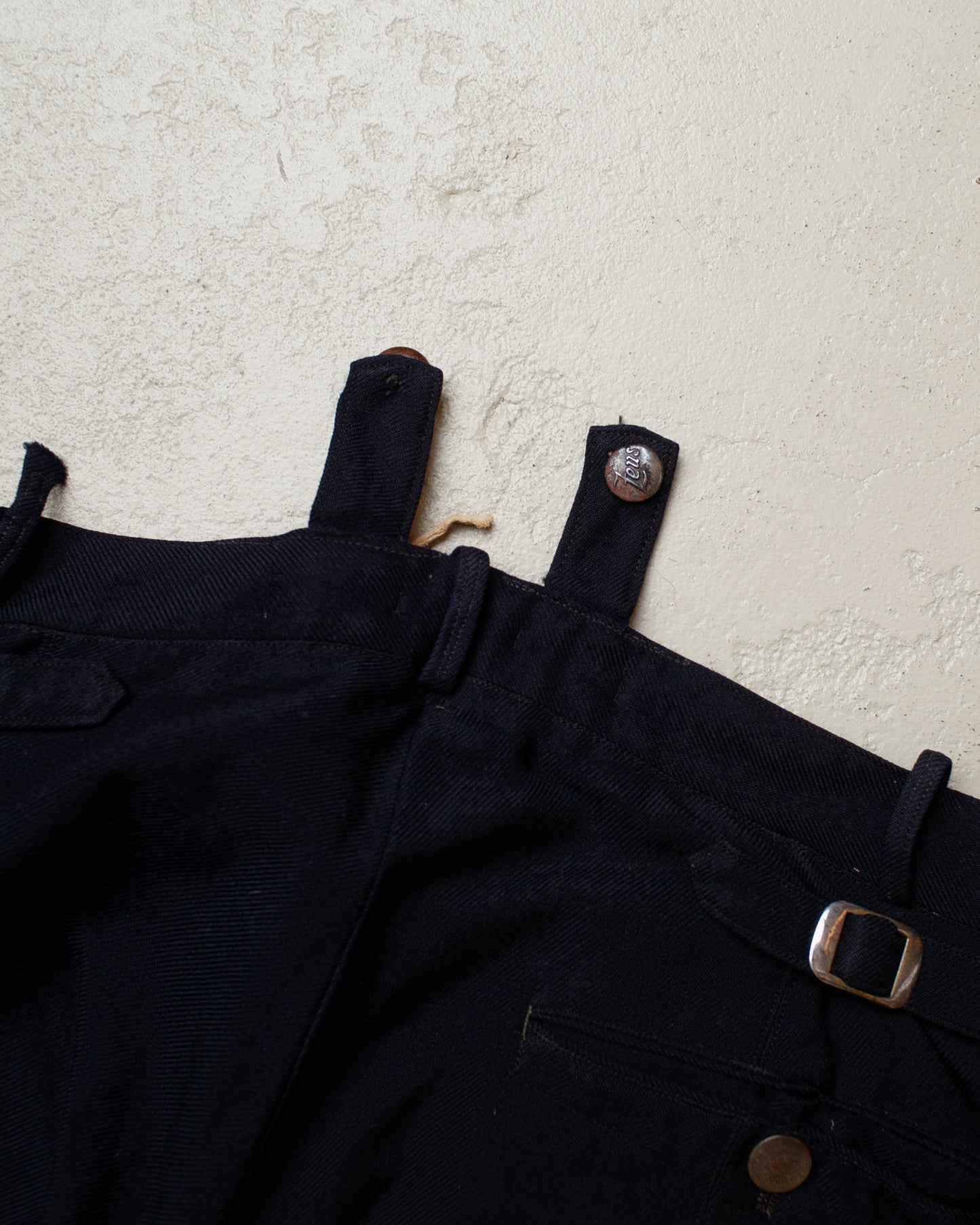 1920s/30s German Suit Vest + Pants Set navyblue - M/L