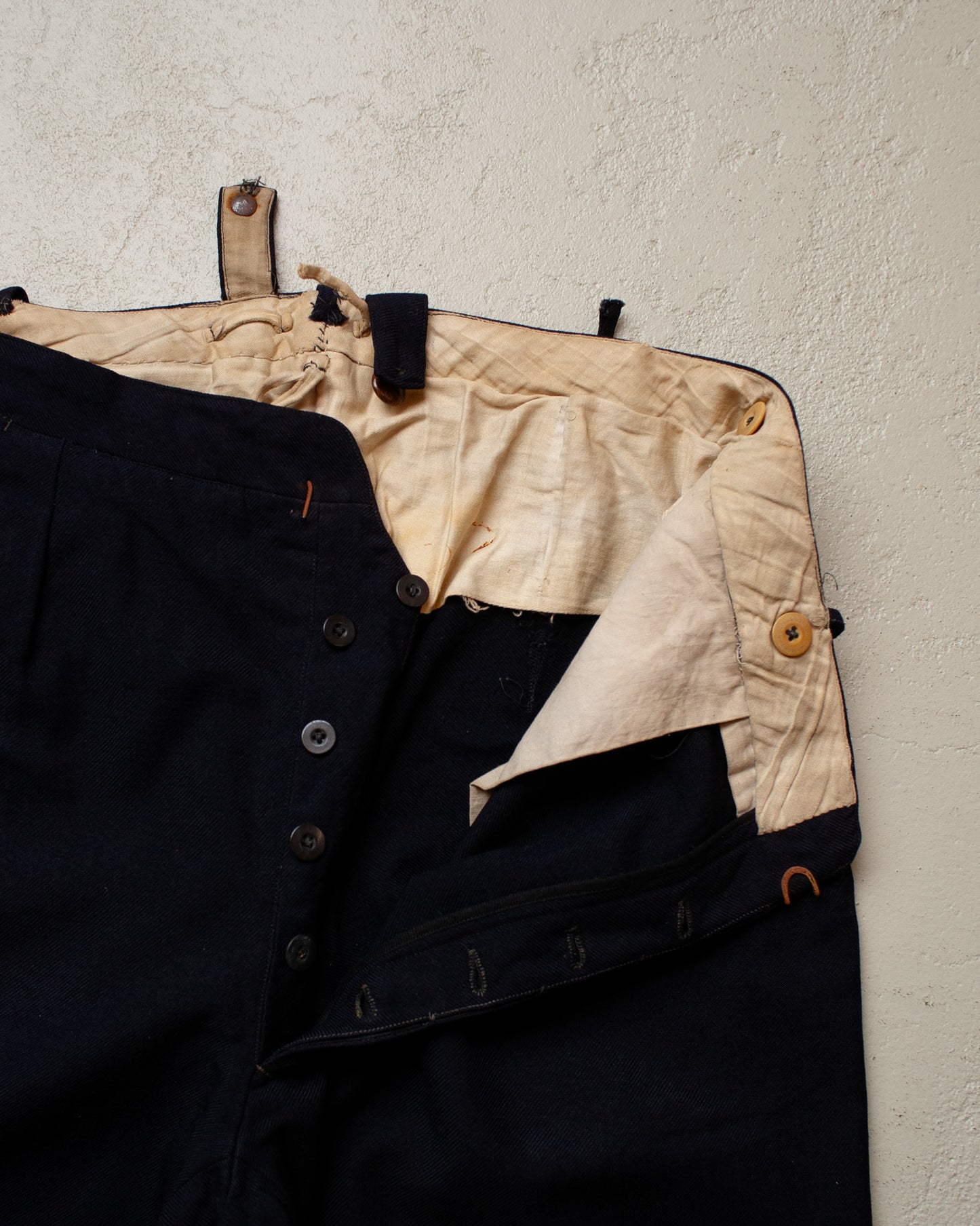1920s/30s German Suit Vest + Pants Set navyblue - M/L