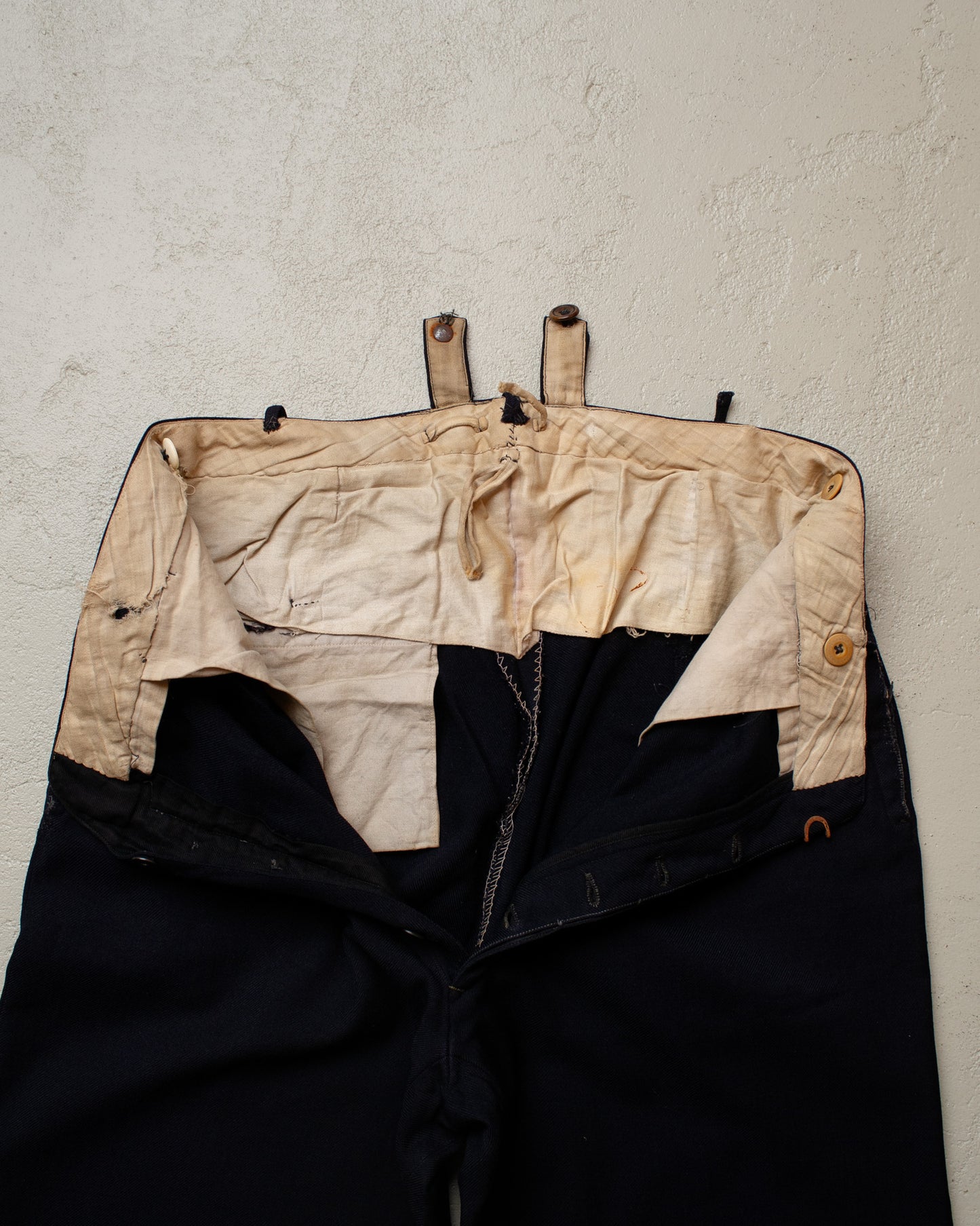 1920s/30s German Suit Vest + Pants Set navyblue - M/L