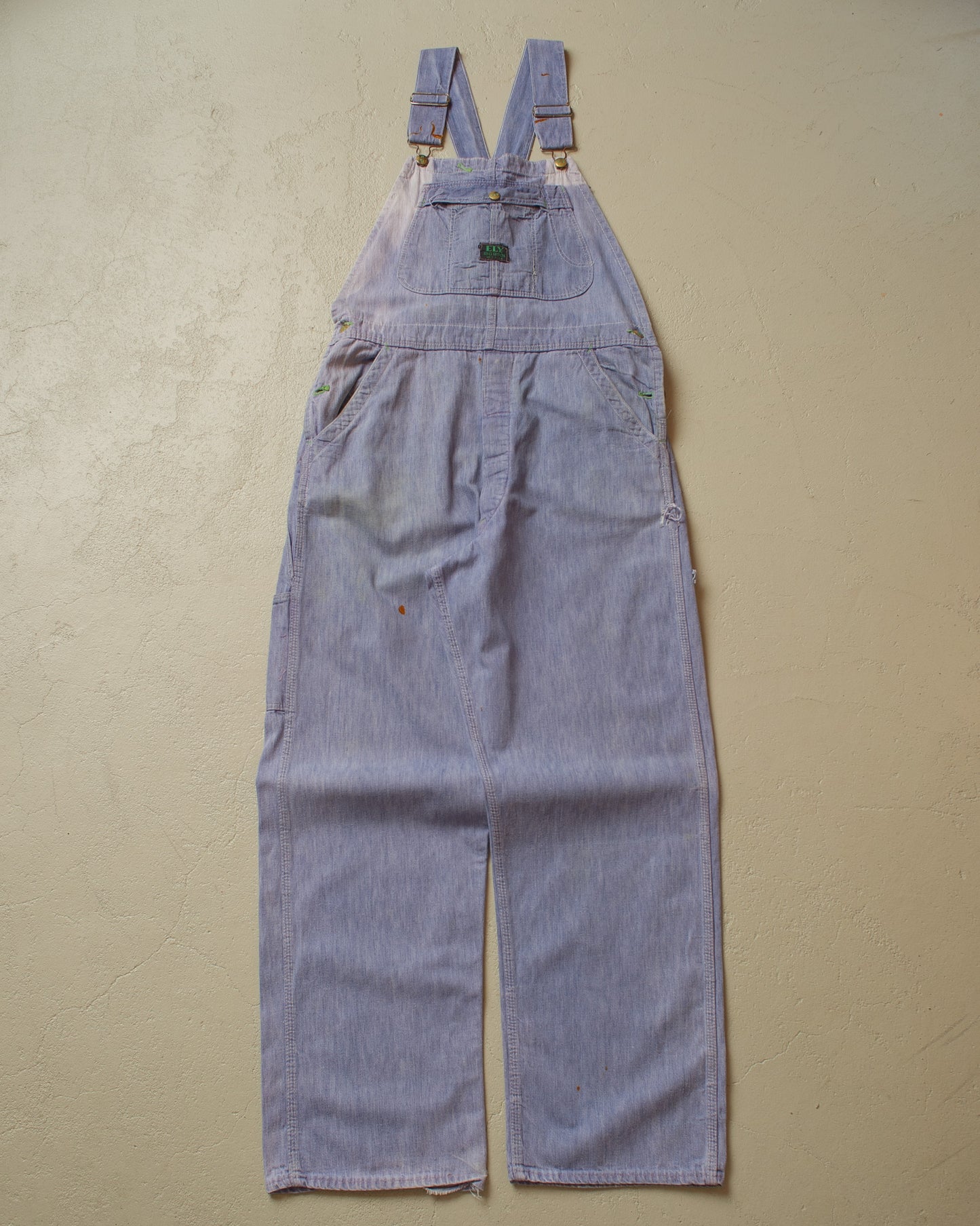 1960s Faded ELY Big Buck Overall blue - L/XL