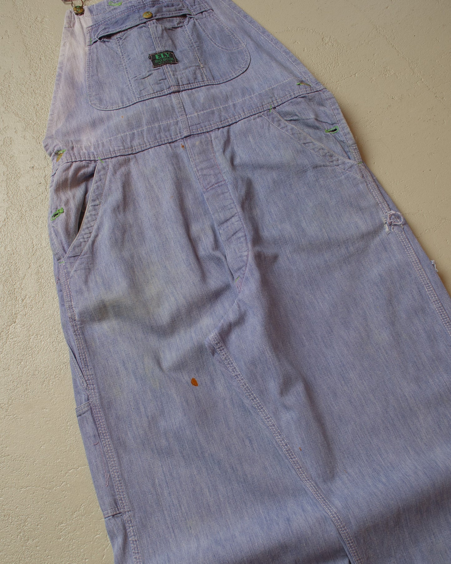 1960s Faded ELY Big Buck Overall blue - L/XL