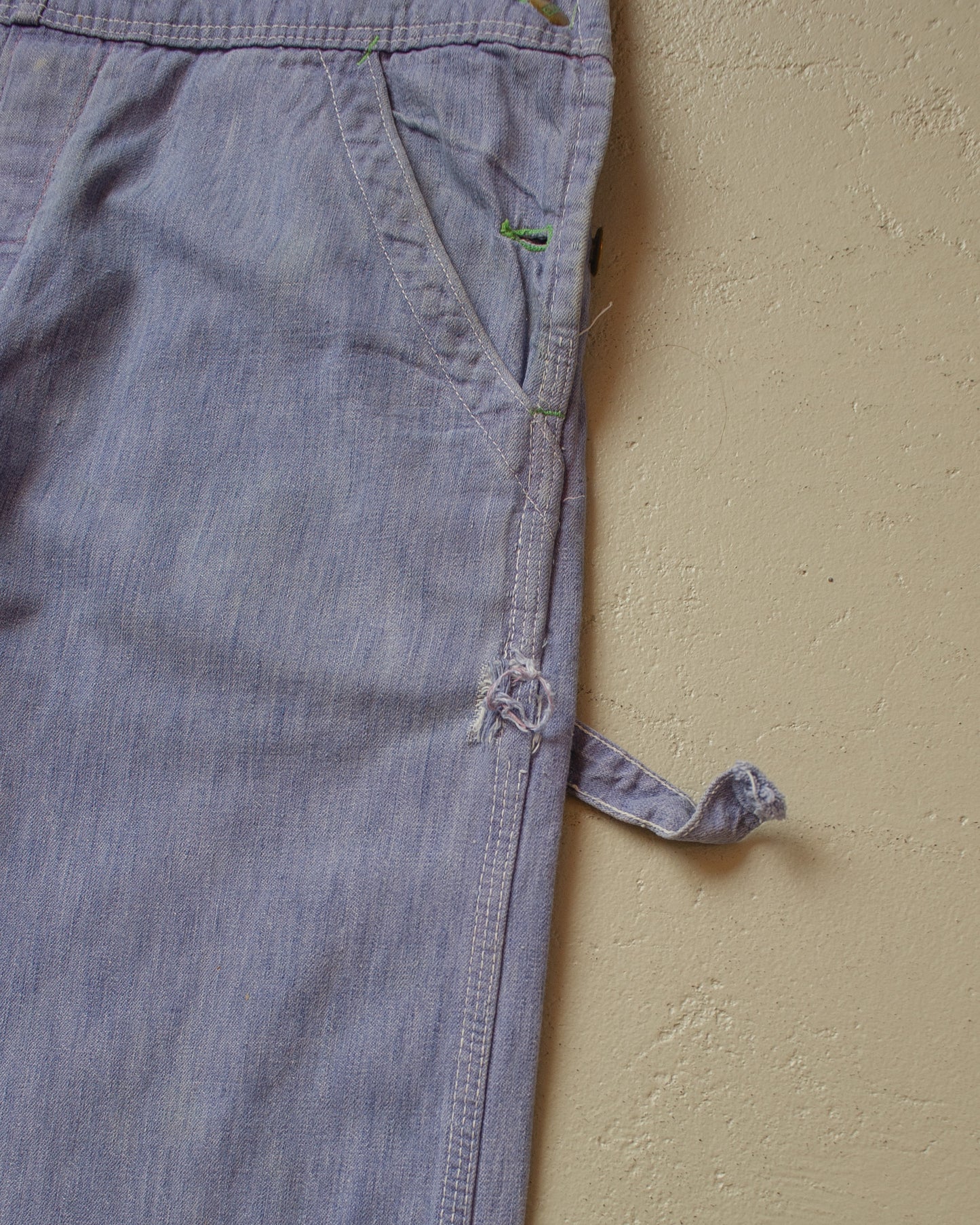 1960s Faded ELY Big Buck Overall blue - L/XL