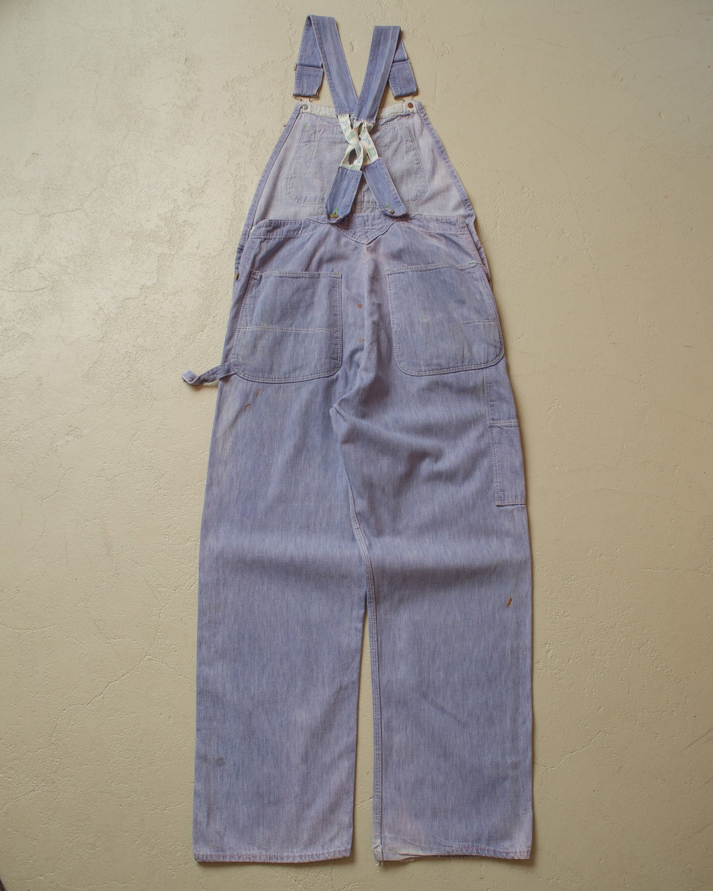 1960s Faded ELY Big Buck Overall blue - L/XL