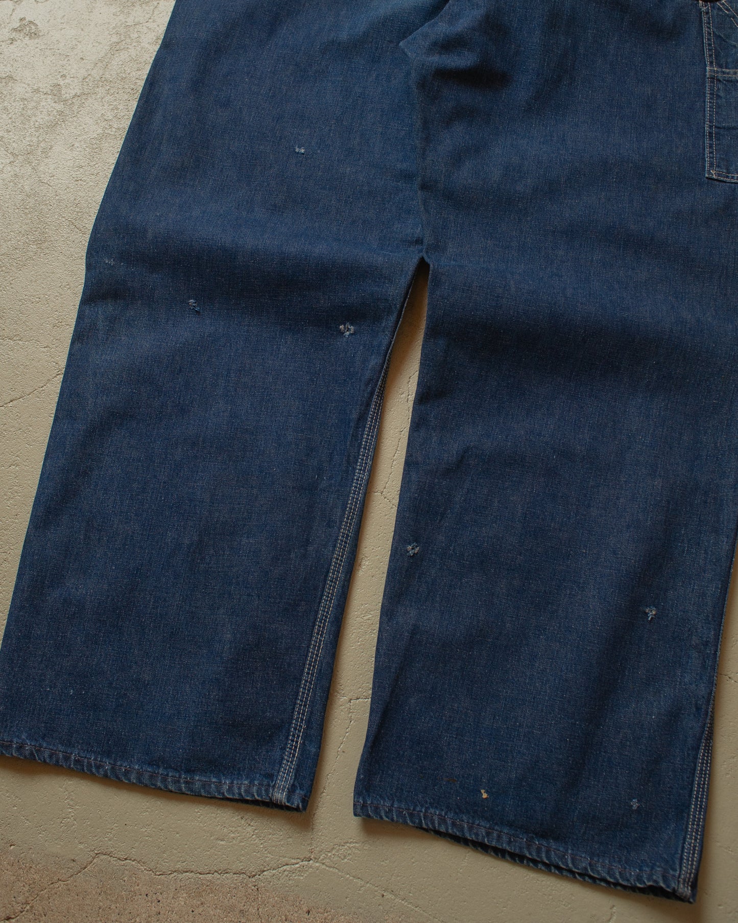 1950s distressed Penney´s Pay-Day Square Bak Overall blue - XL/XXL