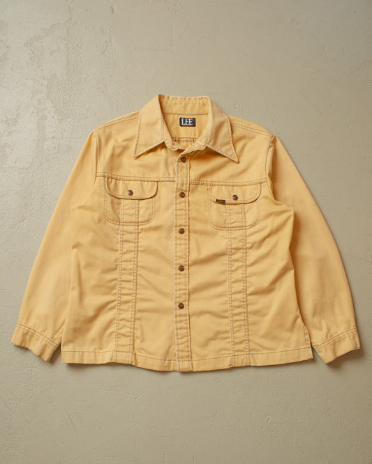 1970s Lee West Cal.45 Moleskin Shirt Jacket beige - XL