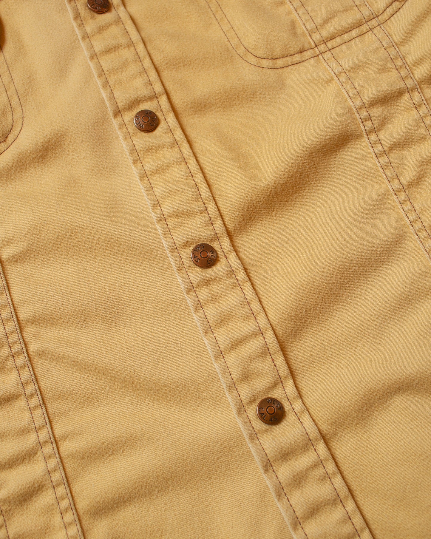 1970s Lee West Cal.45 Moleskin Shirt Jacket beige - XL