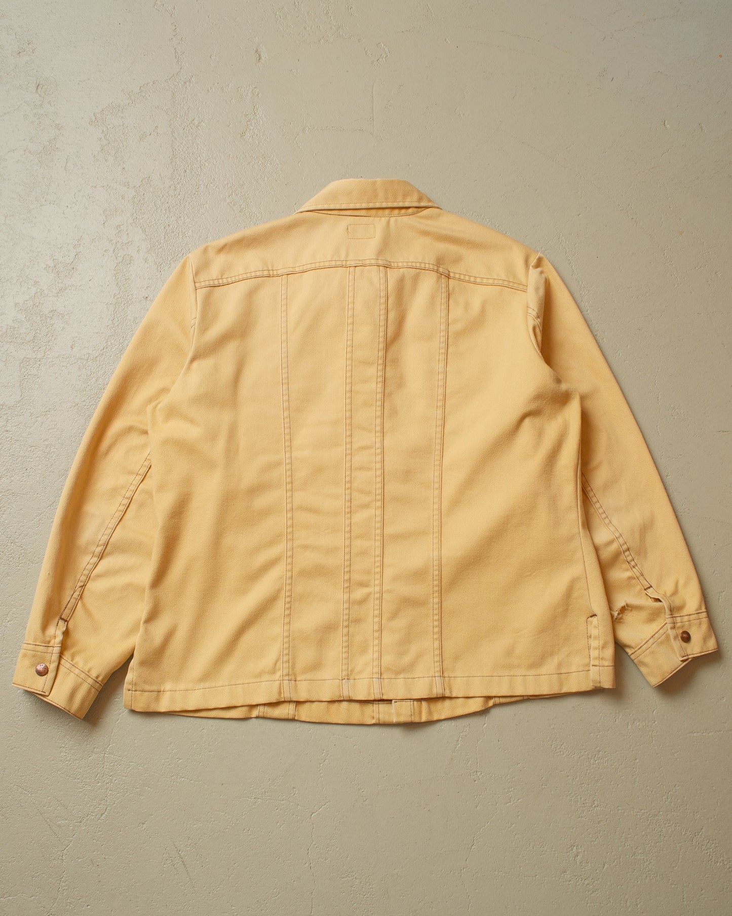1970s Lee West Cal.45 Moleskin Shirt Jacket beige - XL