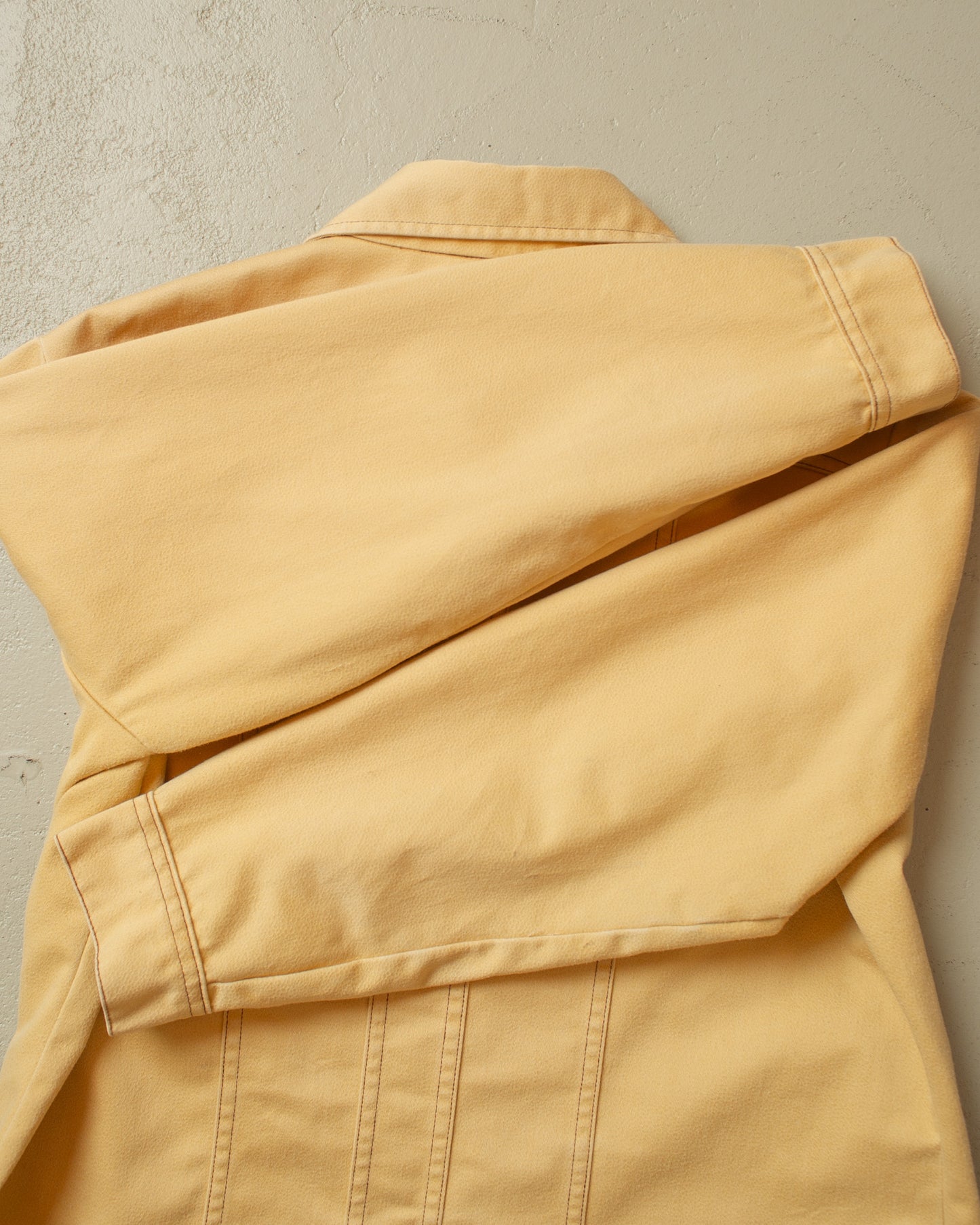 1970s Lee West Cal.45 Moleskin Shirt Jacket beige - XL
