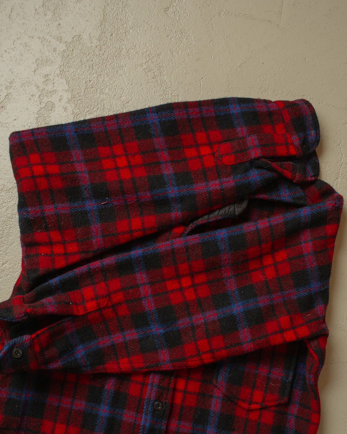 1970s Pendleton Wool Flannel Shirt red/blue - M