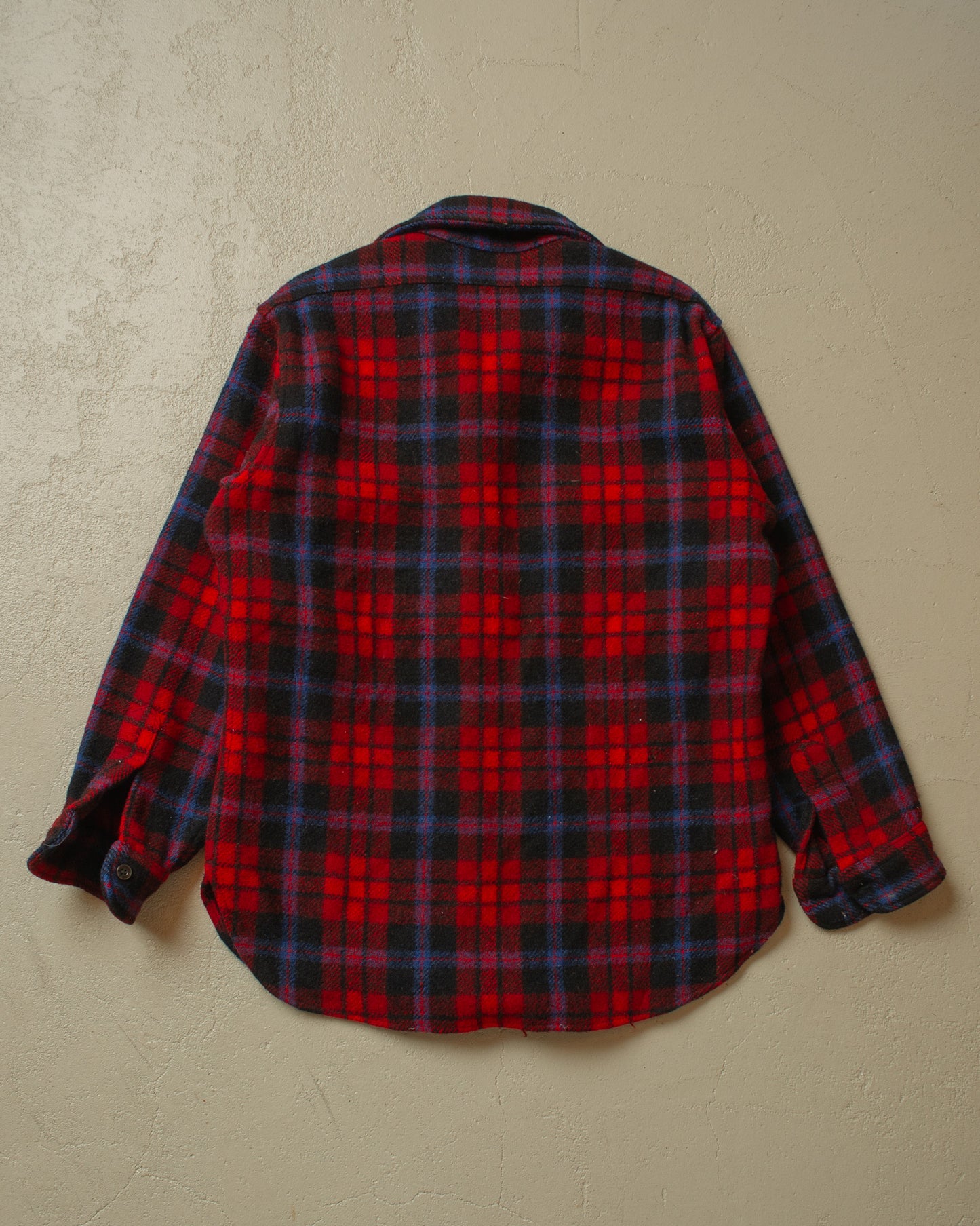 1970s Pendleton Wool Flannel Shirt red/blue - M