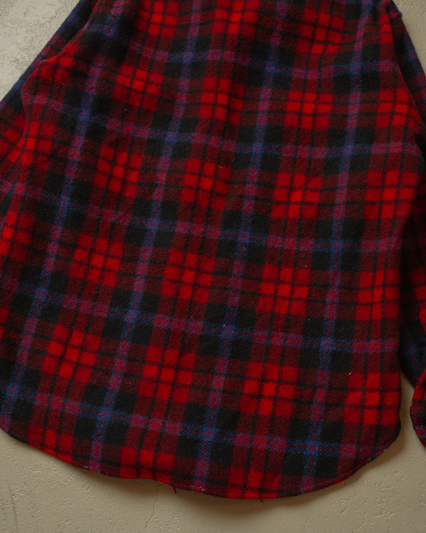 1970s Pendleton Wool Flannel Shirt red/blue - M