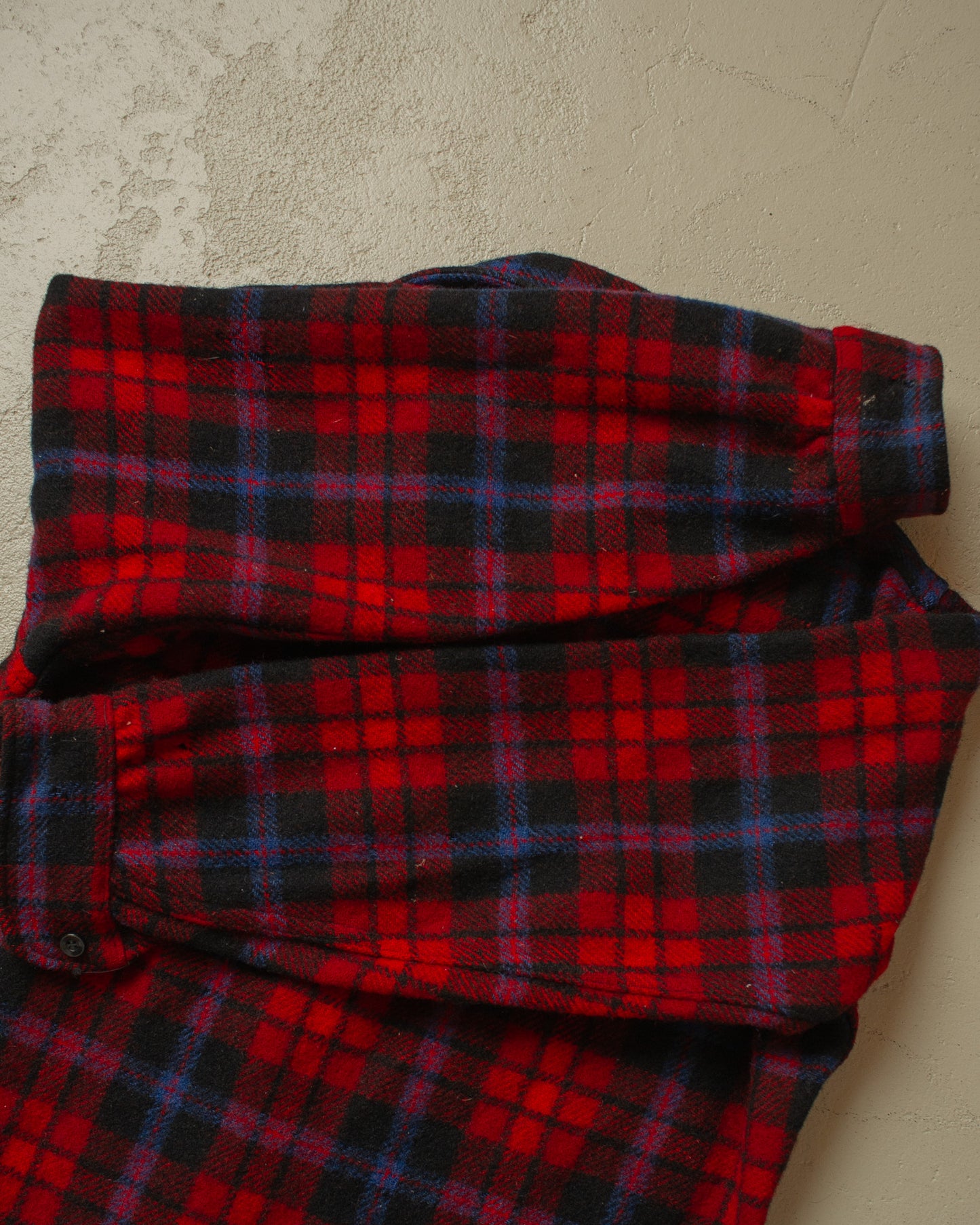 1970s Pendleton Wool Flannel Shirt red/blue - M